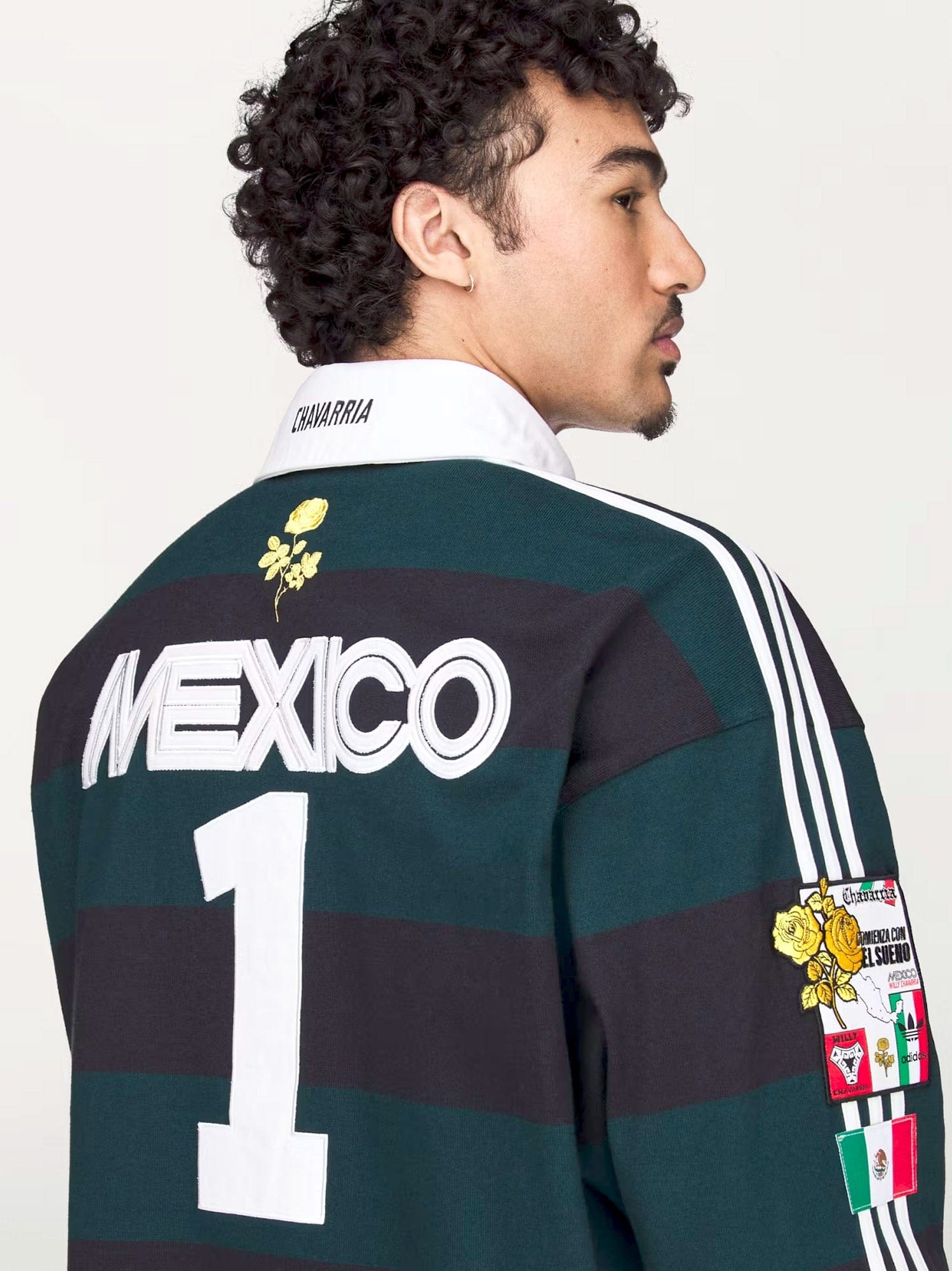 ADIDAS X WILLY CHAVARRIA Rugby cotton polo shirt