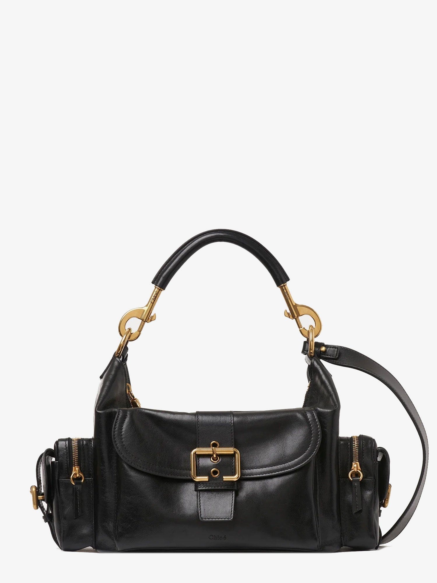 Chloe Carry shiny buffalo leather shoulder bag