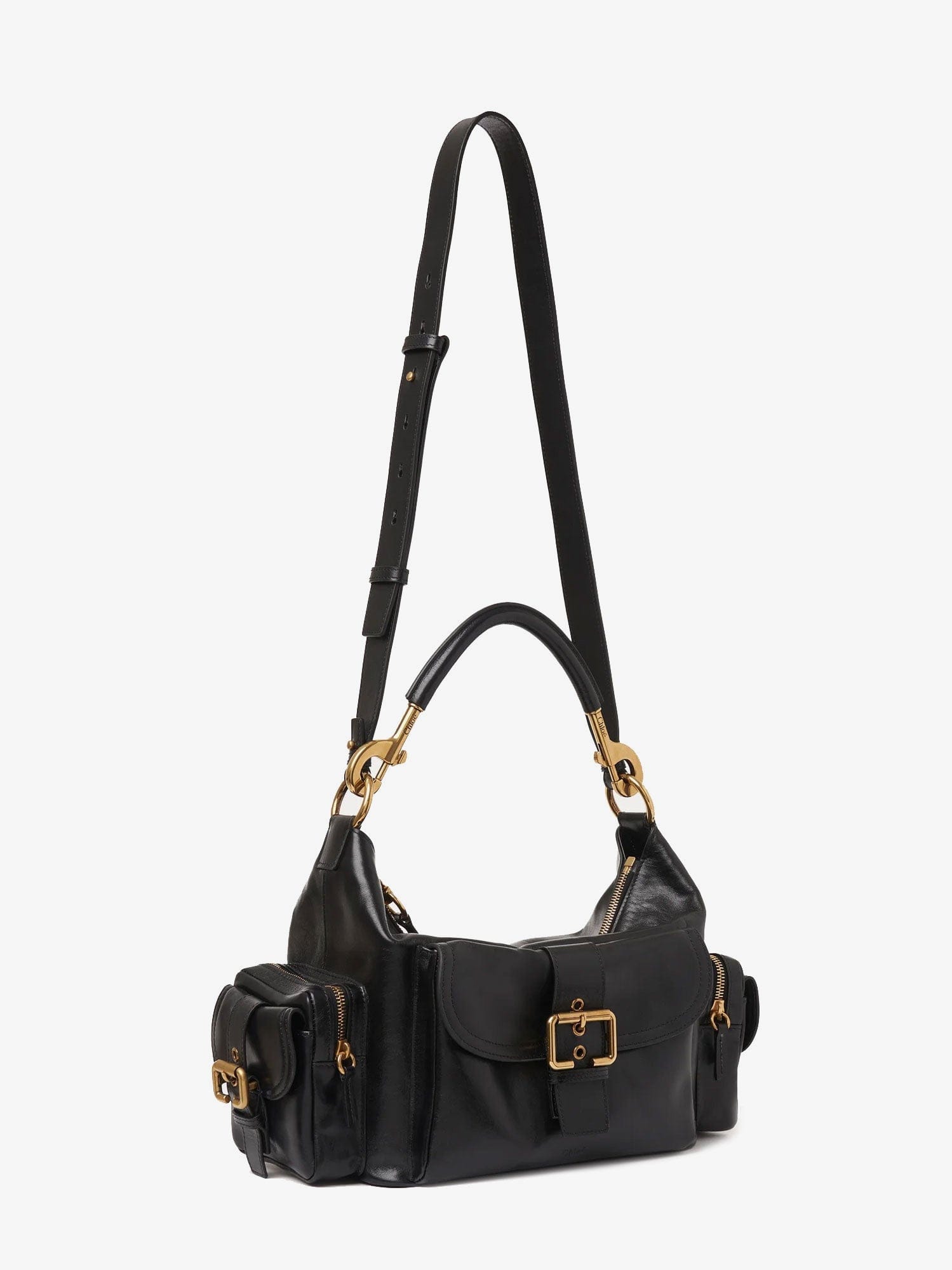 Chloe Carry shiny buffalo leather shoulder bag