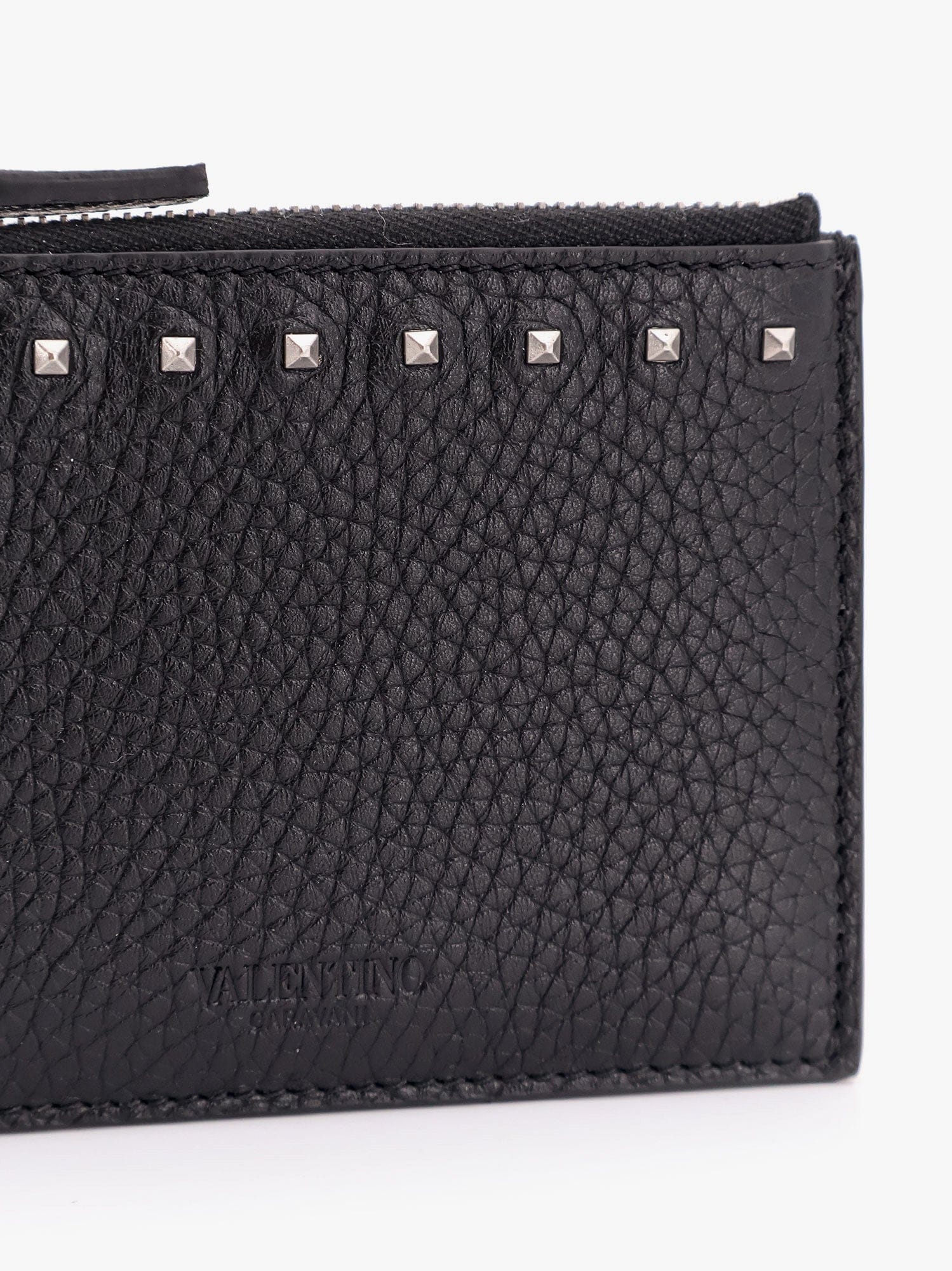 Valentino Garavani rockstud leather card holder