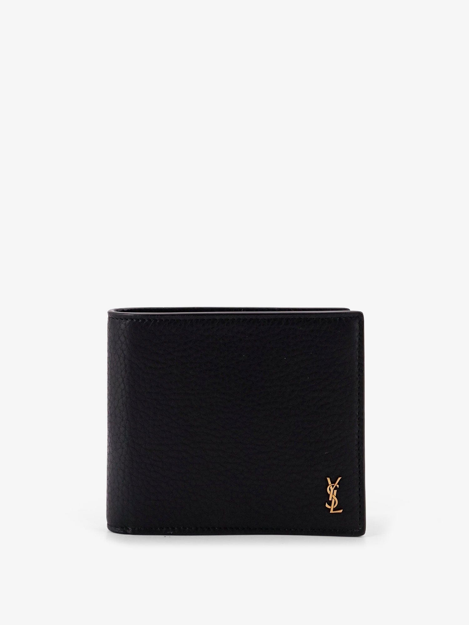 Saint Laurent East/West Tiny leather wallet