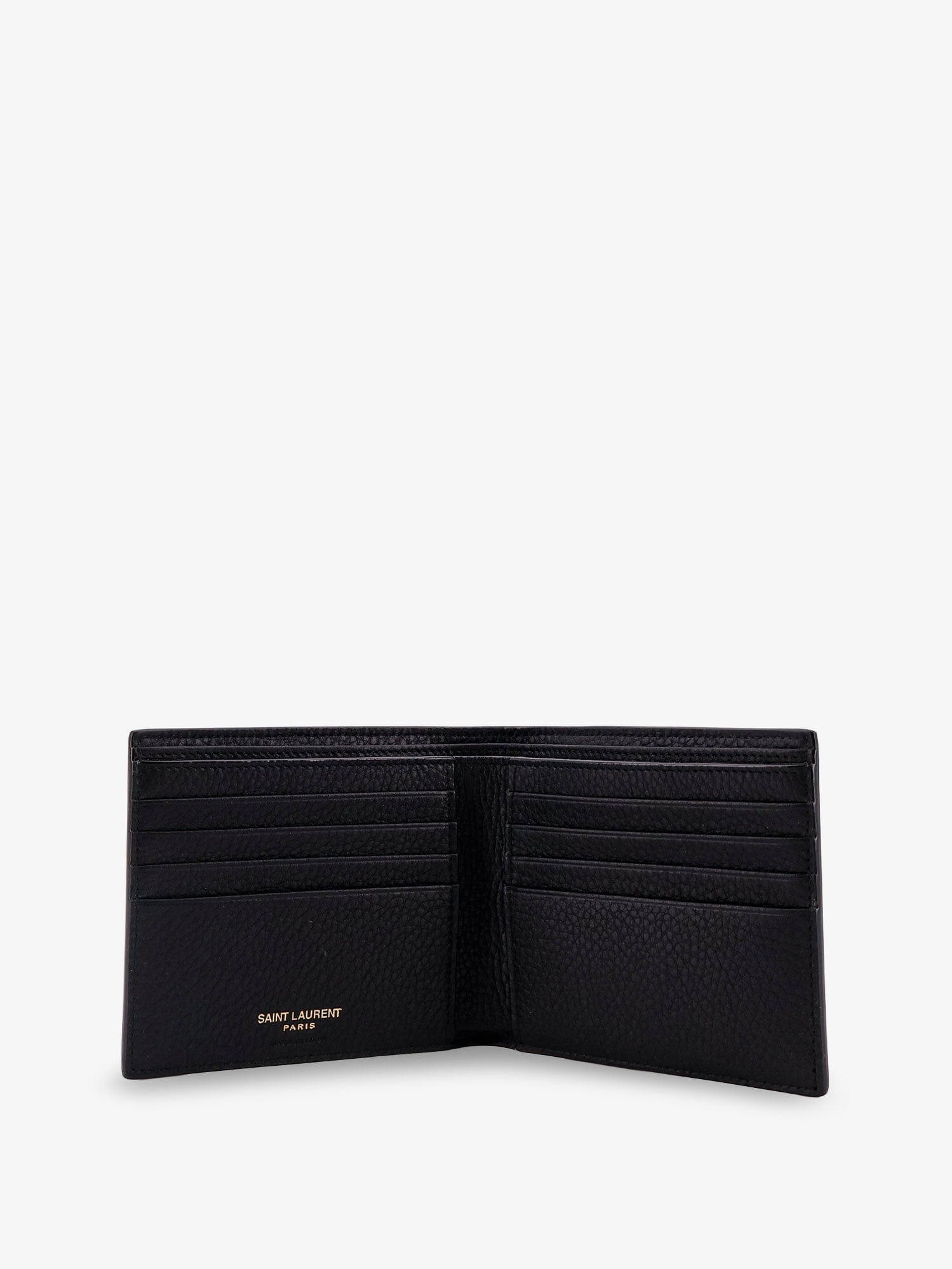 Saint Laurent East/West Tiny leather wallet