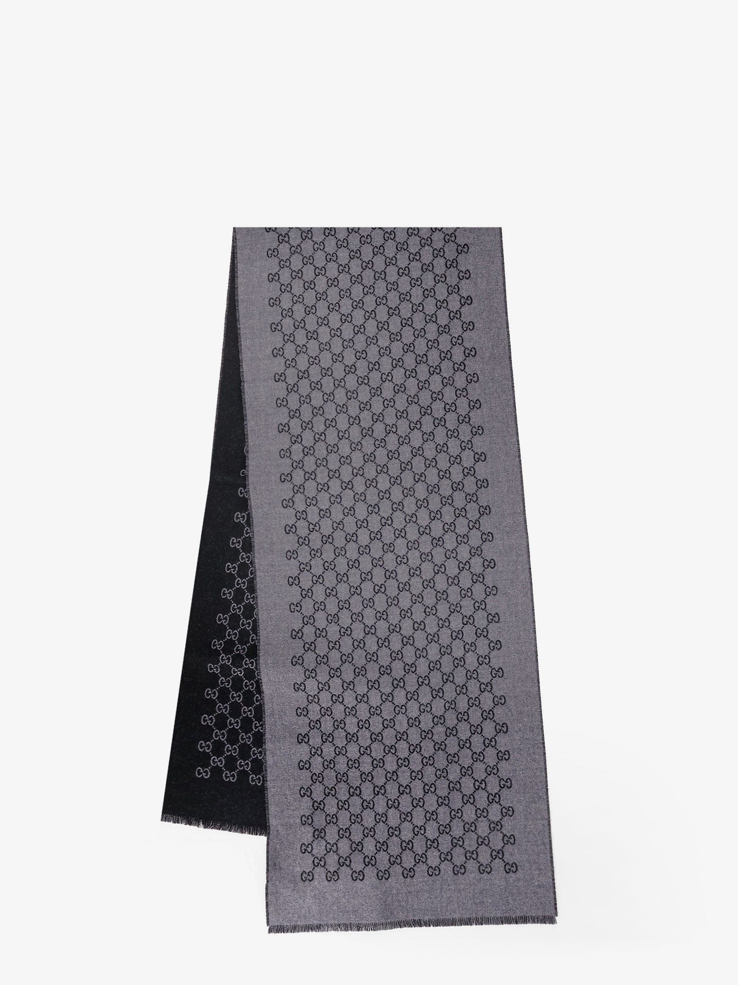 Gucci Double wool jacquard scarf with GG motif