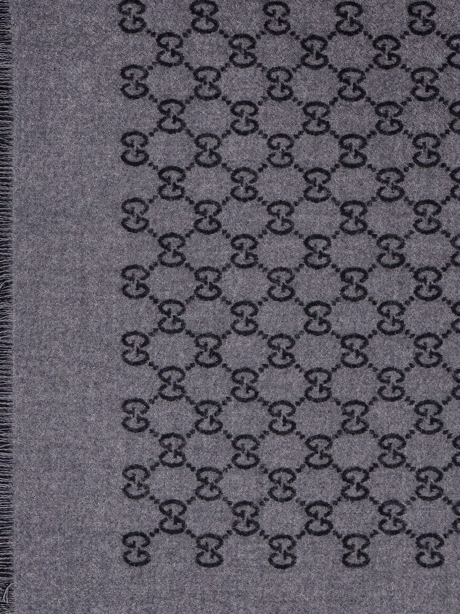 Gucci Double wool jacquard scarf with GG motif