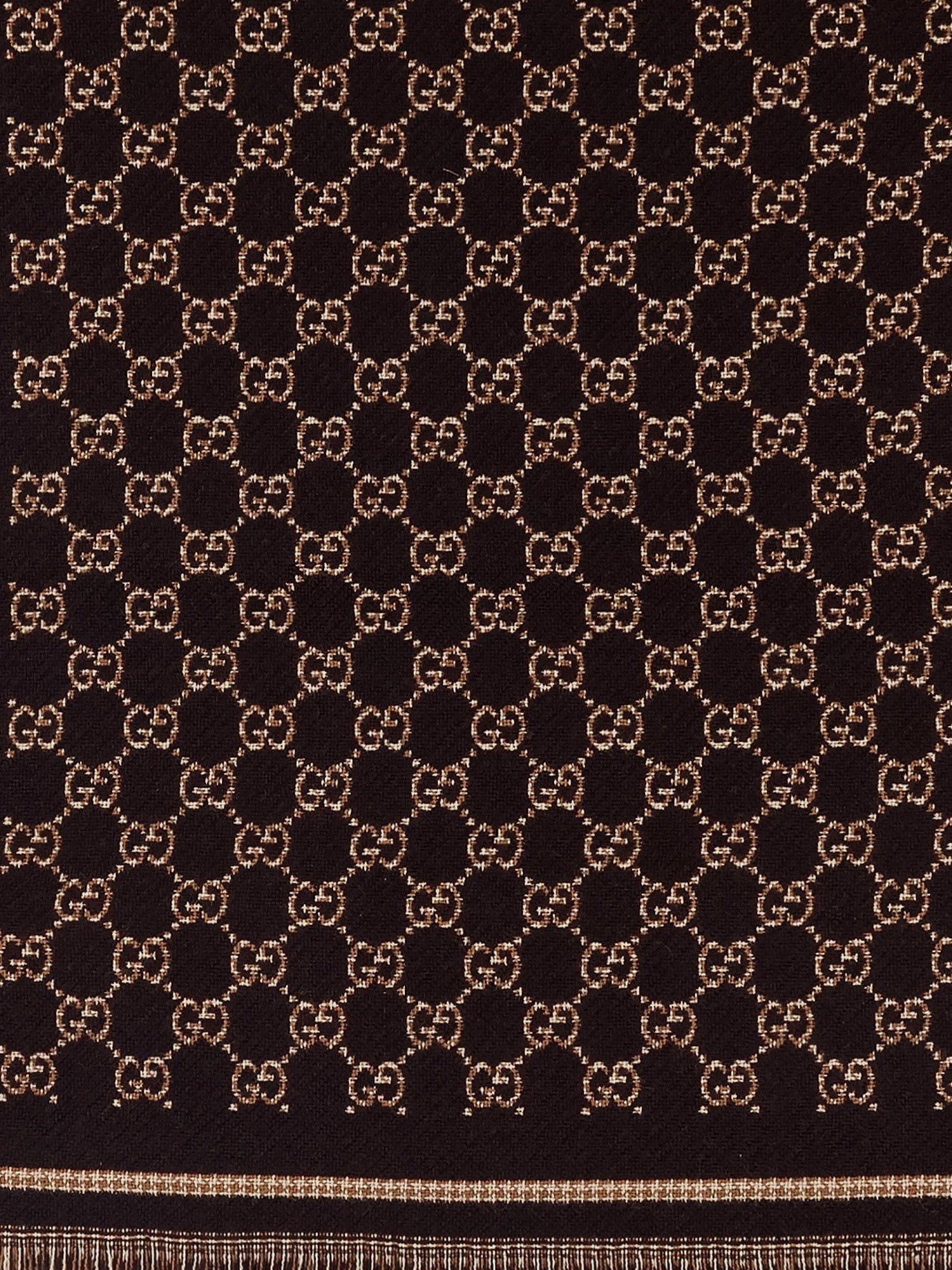 Gucci GG wool jacquard scarf