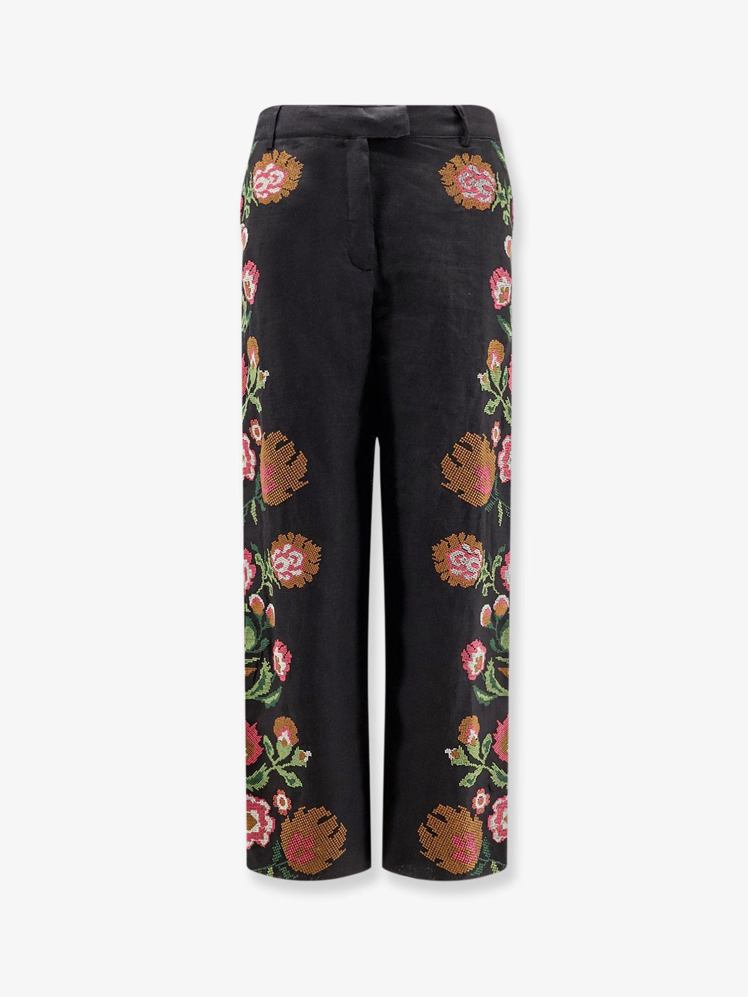 PHILIPPA 1970 Keila linen trousers with embroidery