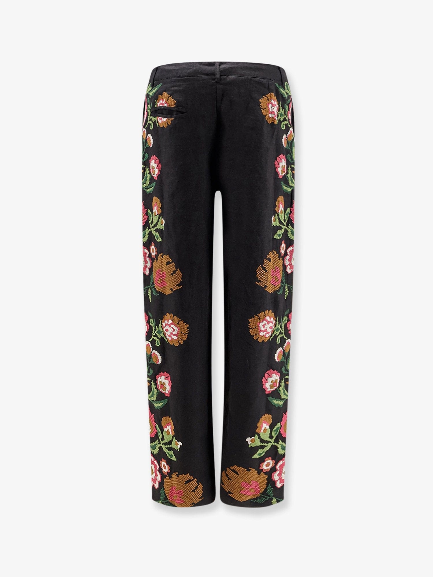 PHILIPPA 1970 Keila linen trousers with embroidery