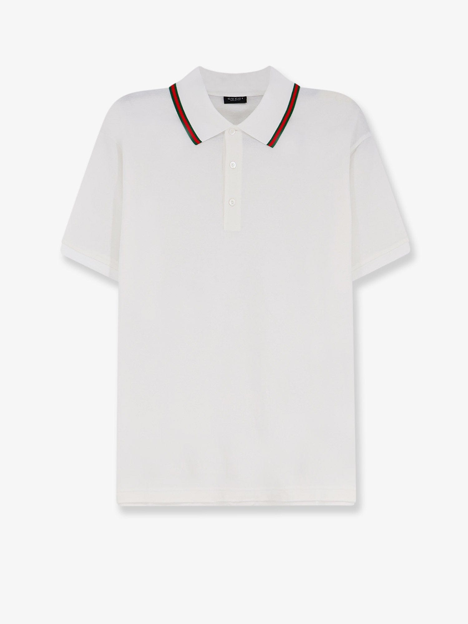 Gucci Cotton polo shirt with Nastro Web detail on the collar