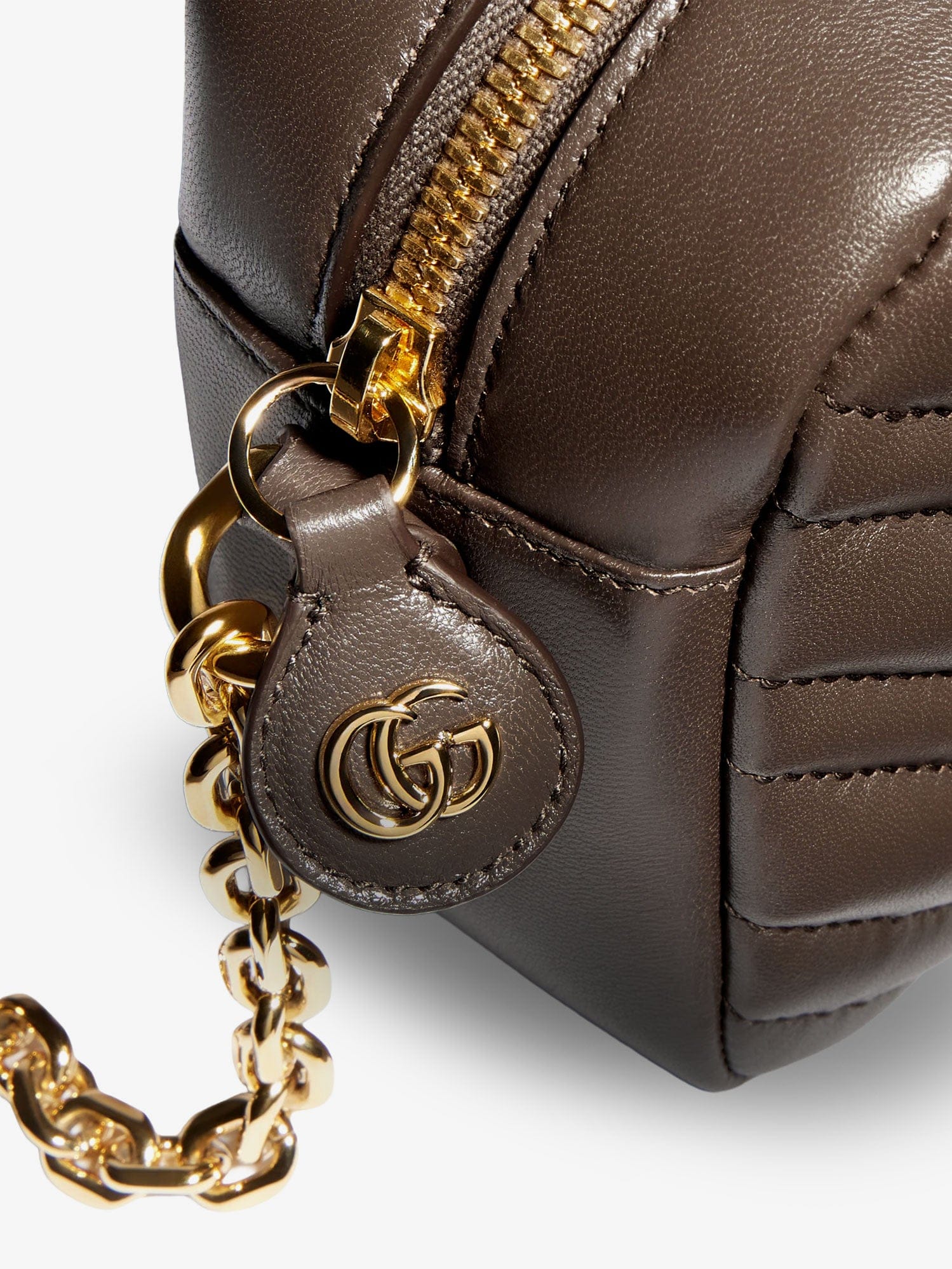 Gucci GG Marmont Camera bag leather crossbody bag with chevron stitching