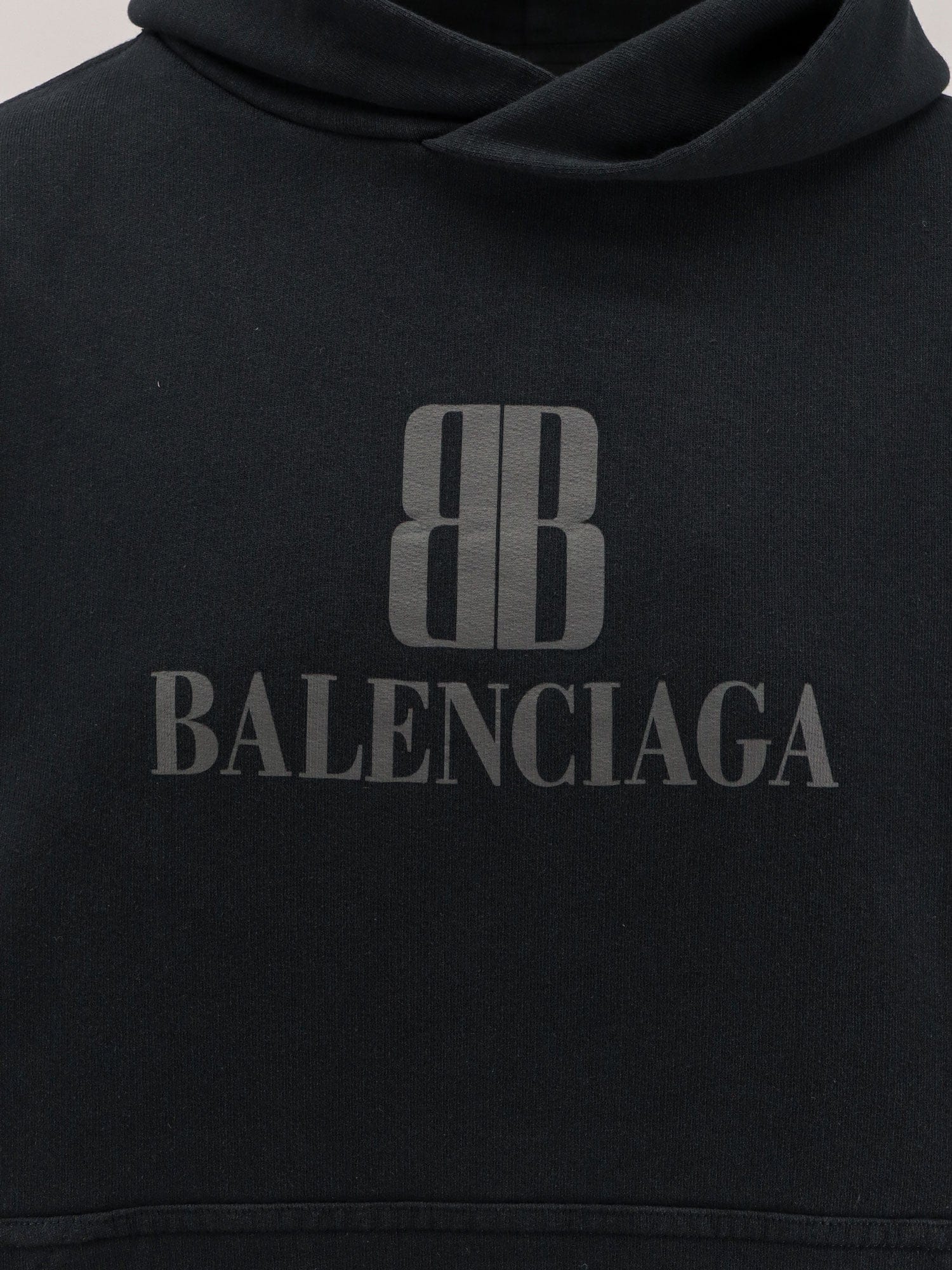 Balenciaga Cropped cotton sweatshirt