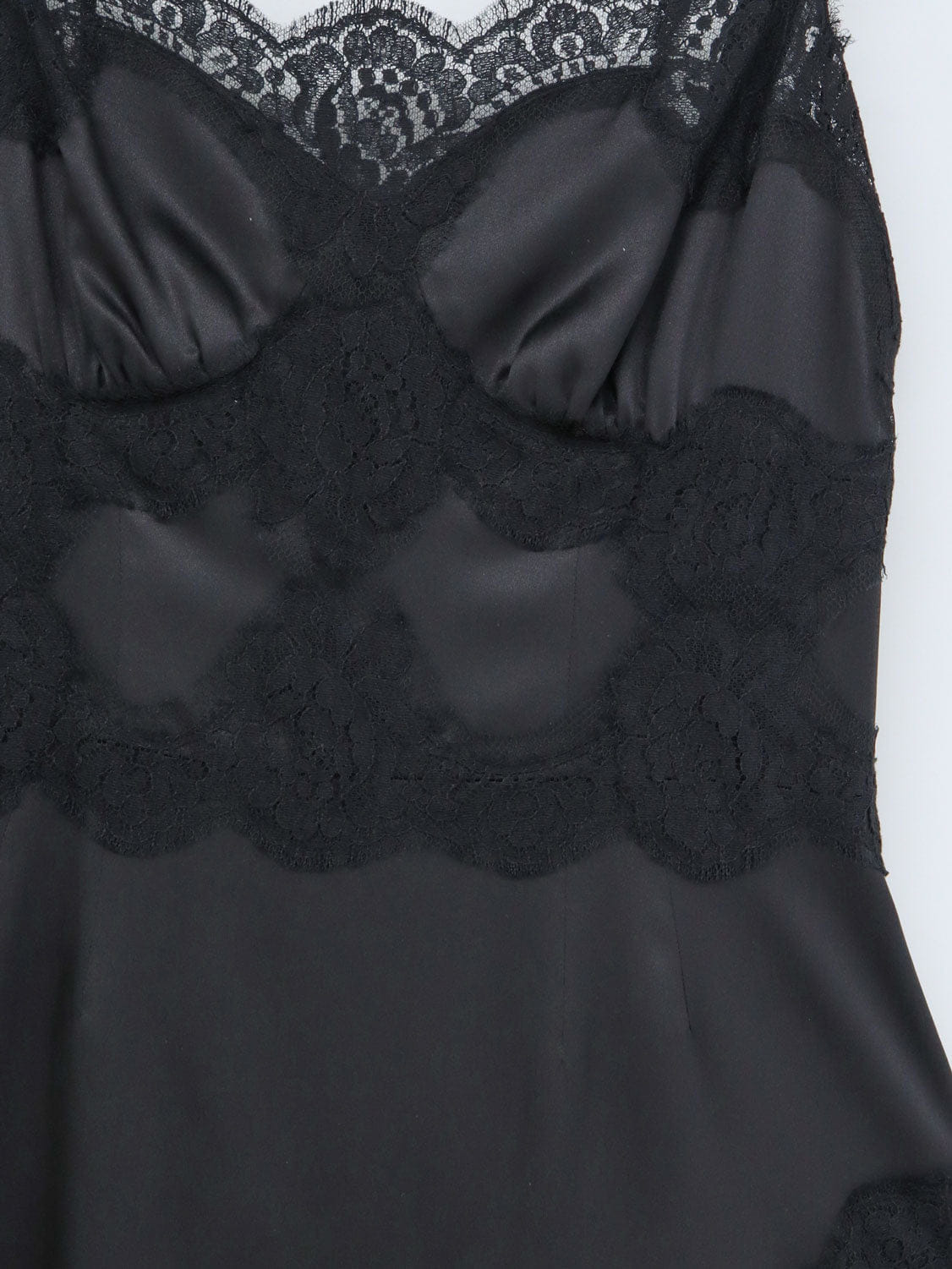 Dolce & Gabbana Slip Dress with Lace Details