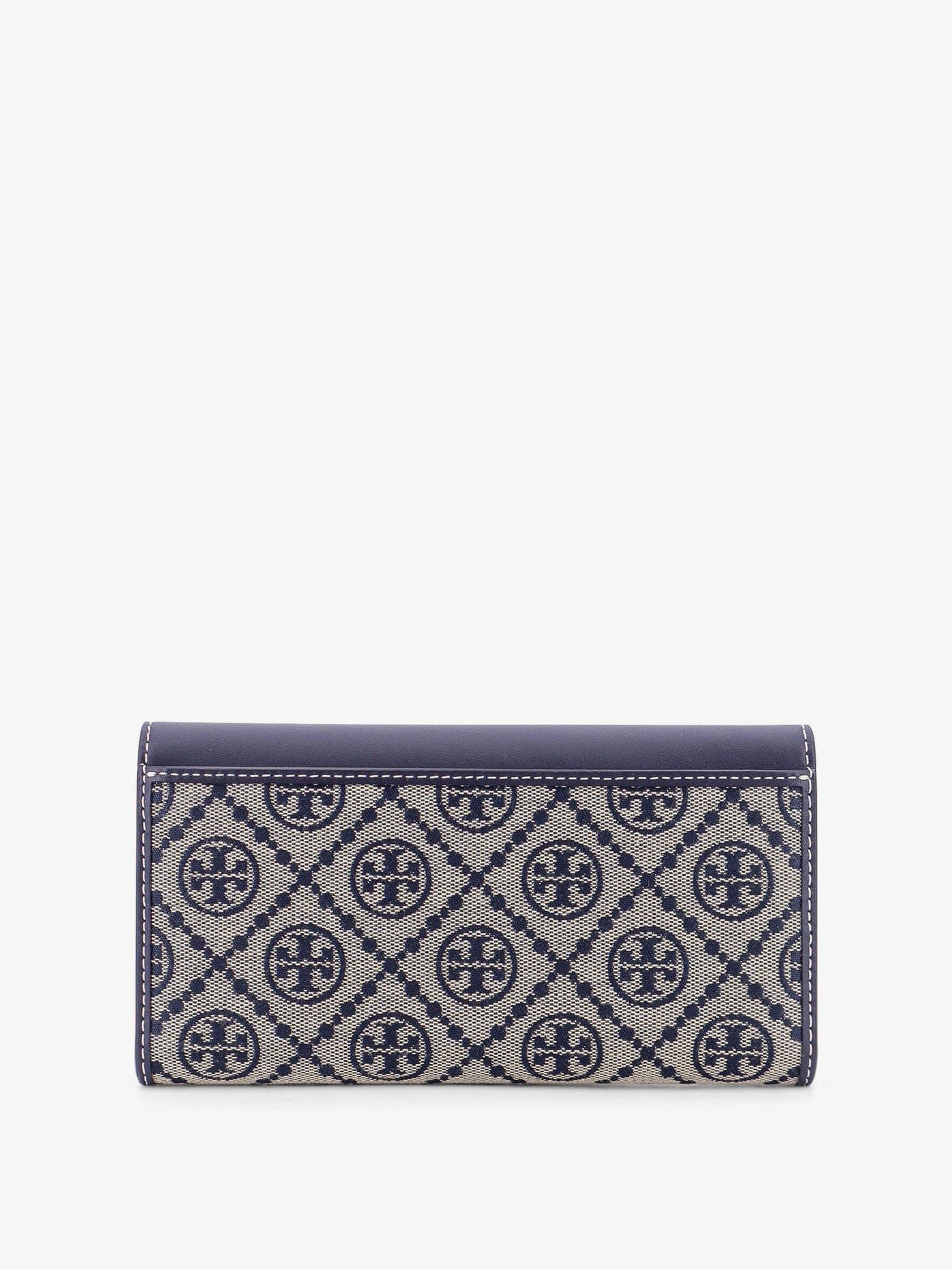 Tory Burch T Monogram Envelope leather and T Monogram Fabric wallet