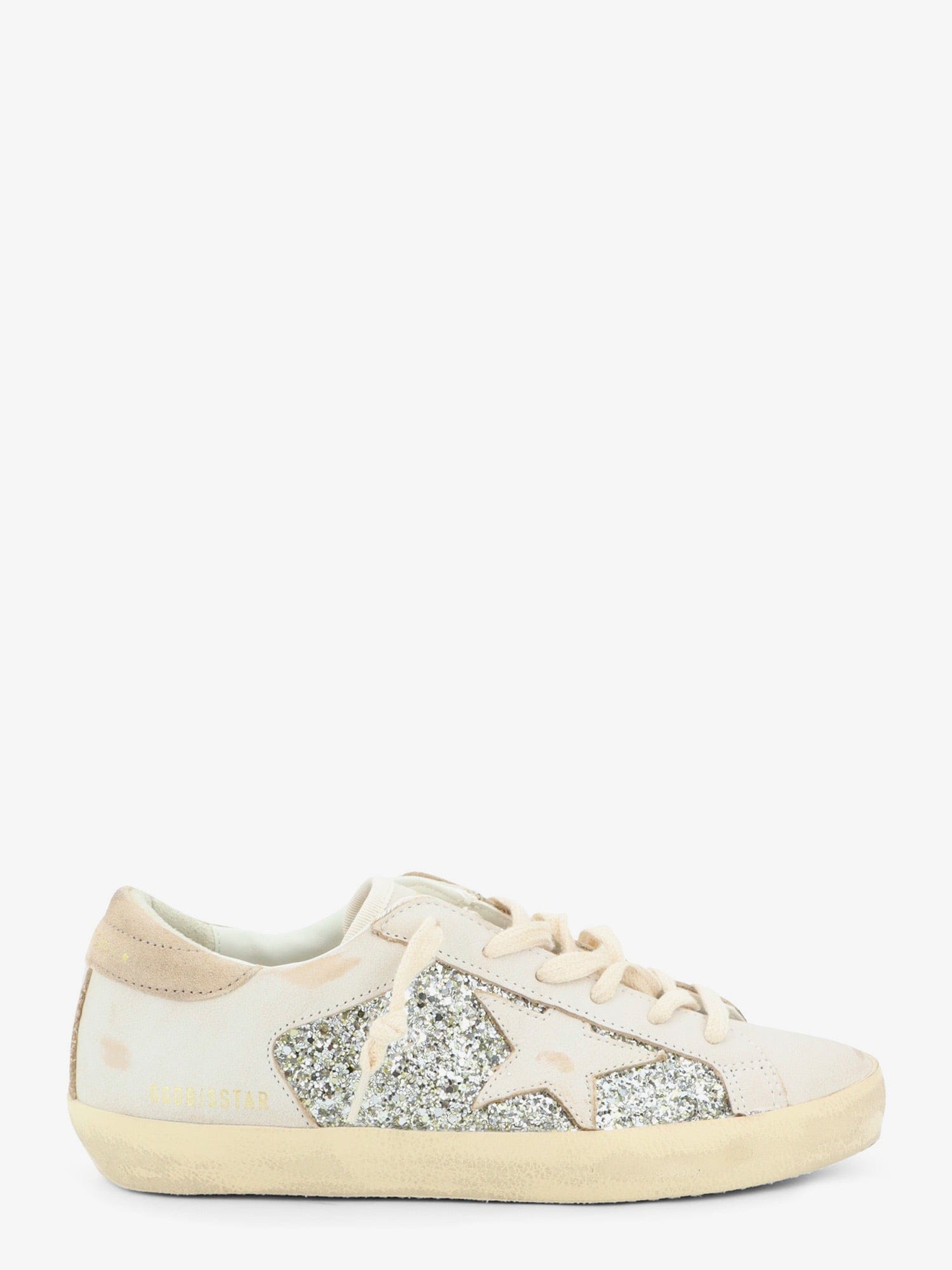 GOLDEN GOOSE DELUXE BRAND Superstar leather sneakers with all-over glitter pattern