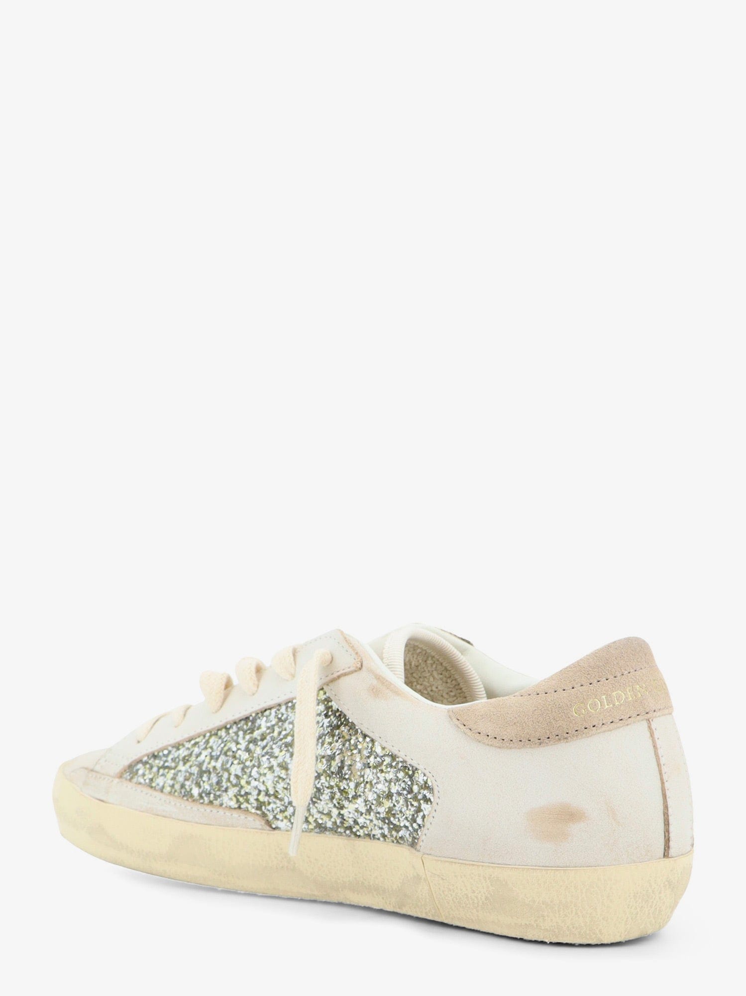 GOLDEN GOOSE DELUXE BRAND Superstar leather sneakers with all-over glitter pattern