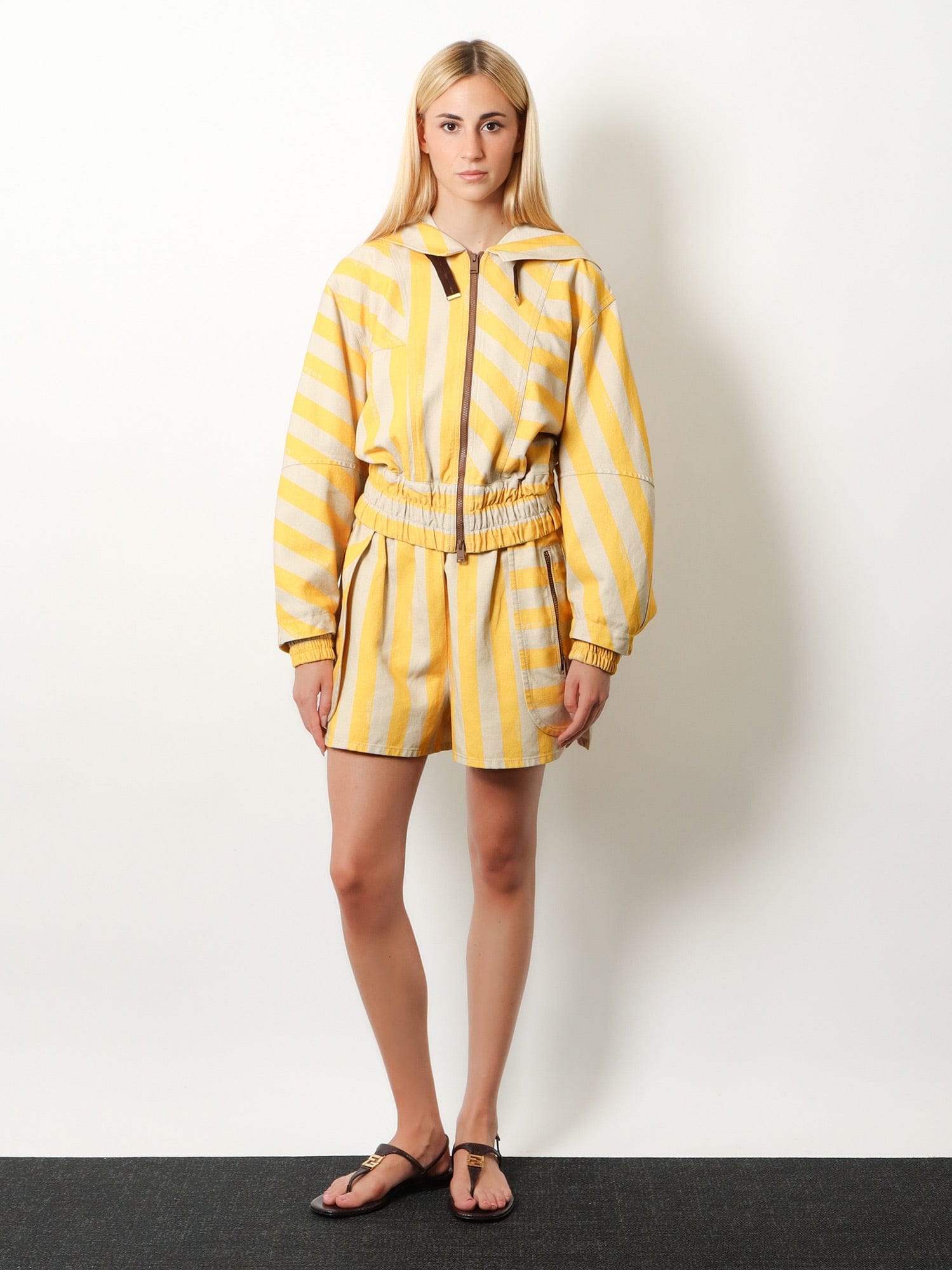 Fendi Cotton and linen shorts