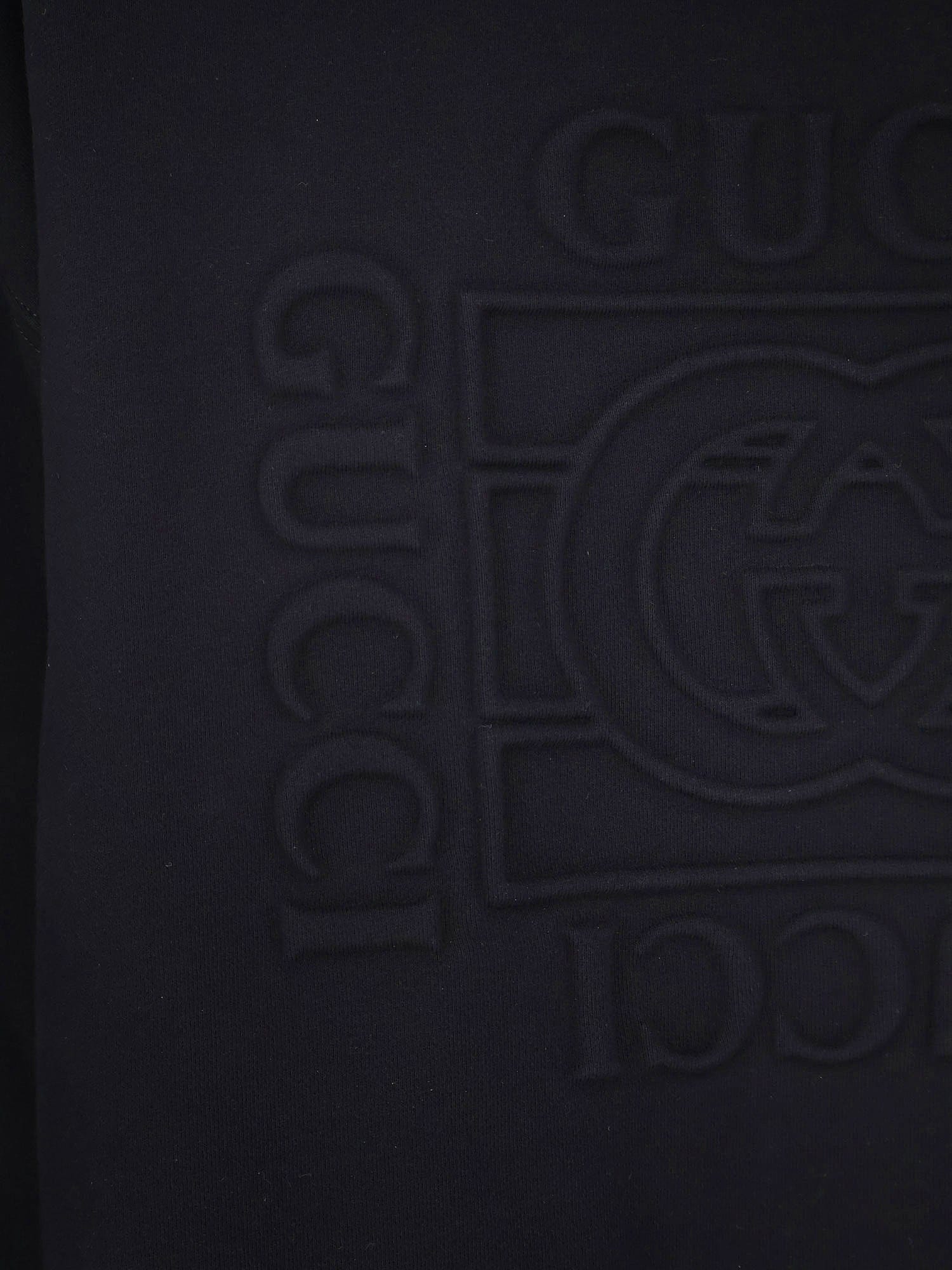 Gucci Cotton sweatshirt with frontal embossed logo