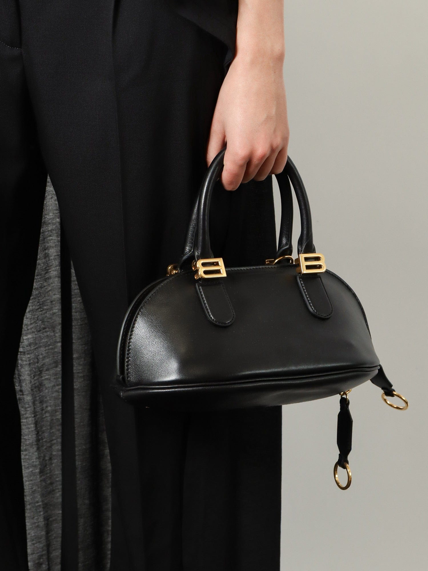 Balenciaga Bowling Bolero leather handbag