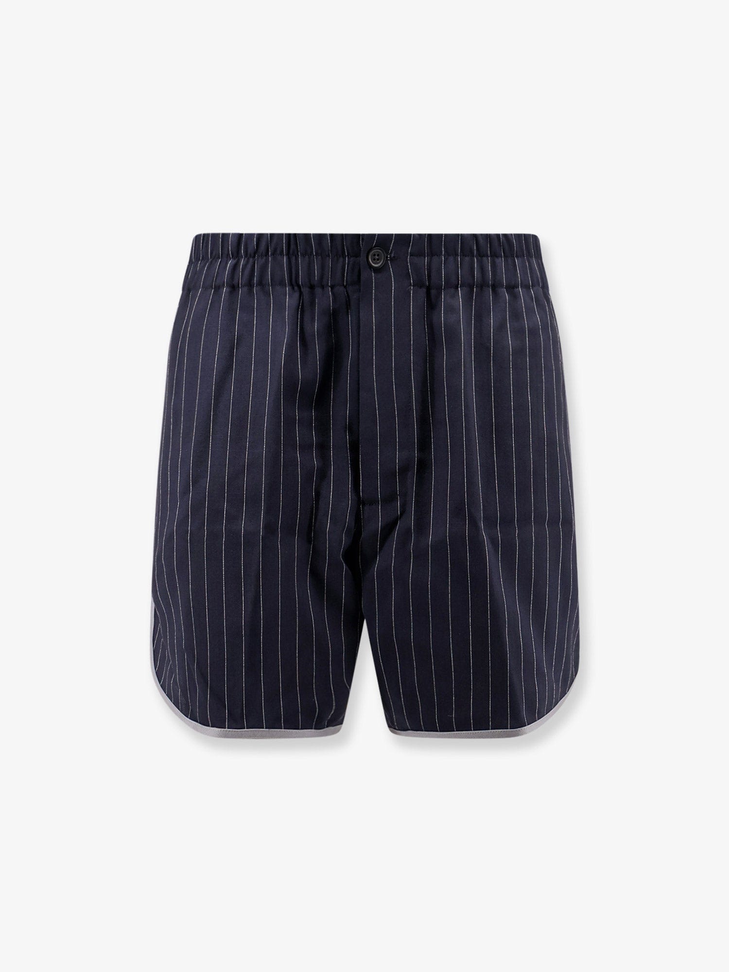 Y-81 Virgin wool blend shorts with striped pattern