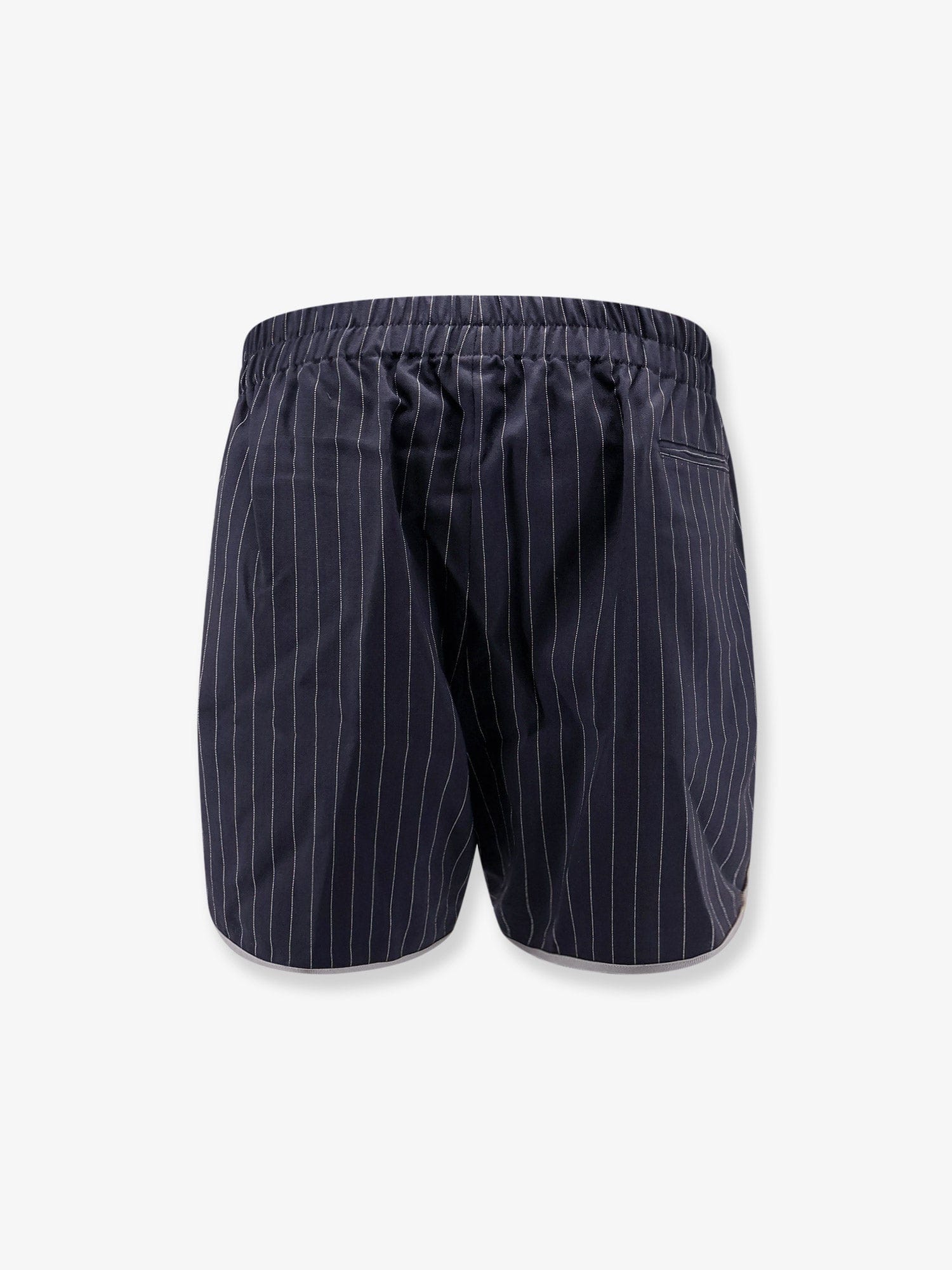 Y-81 Virgin wool blend shorts with striped pattern