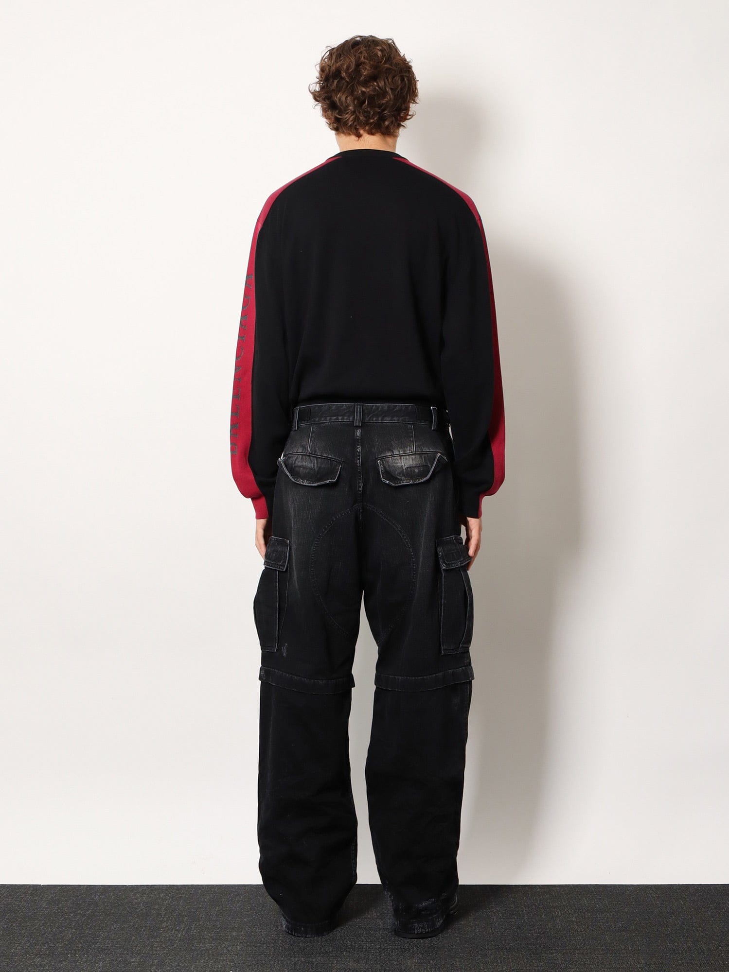 Balenciaga Cargo black denim trousers