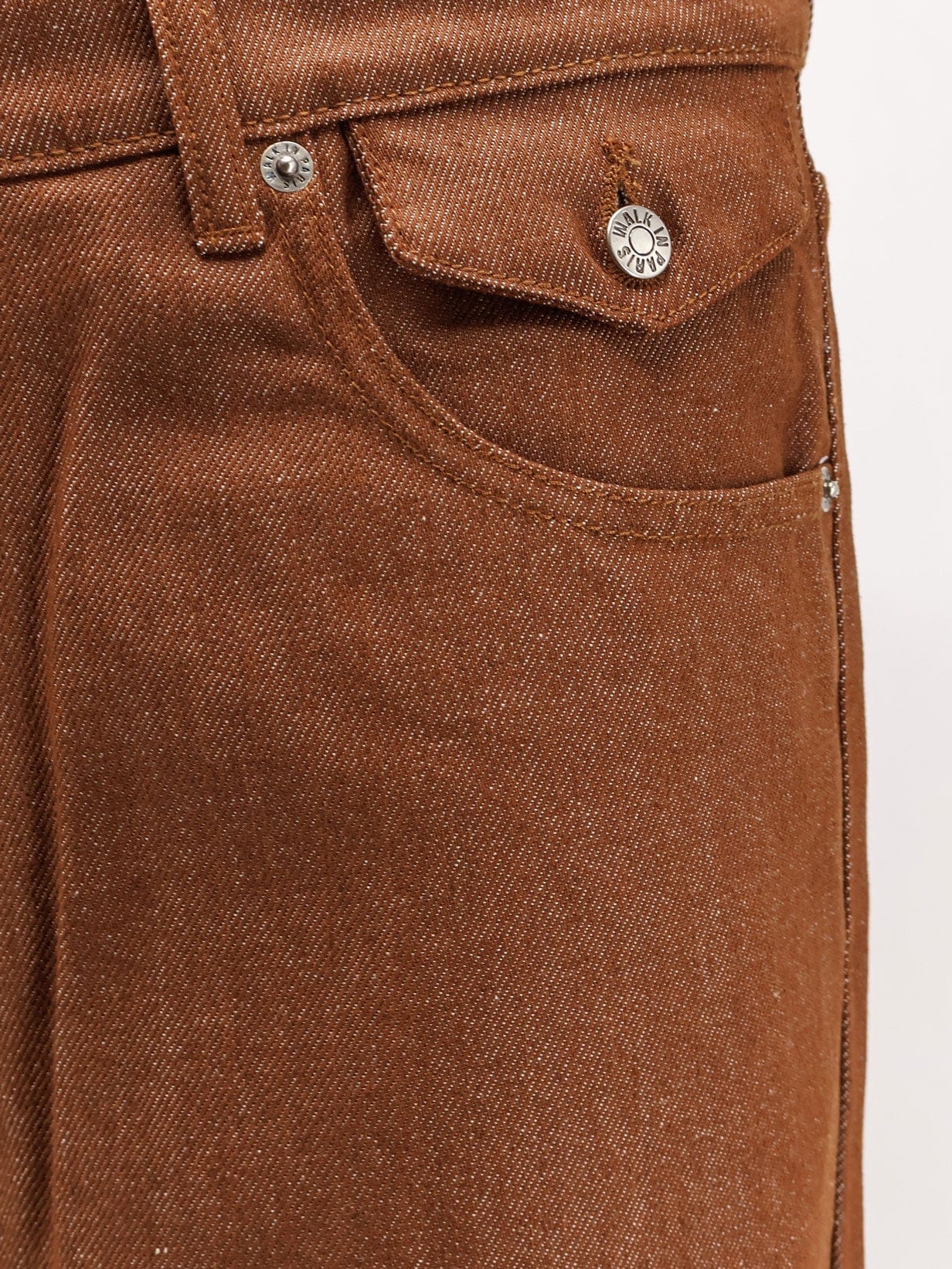 WALK IN PARIS Baggy brown denim trousers