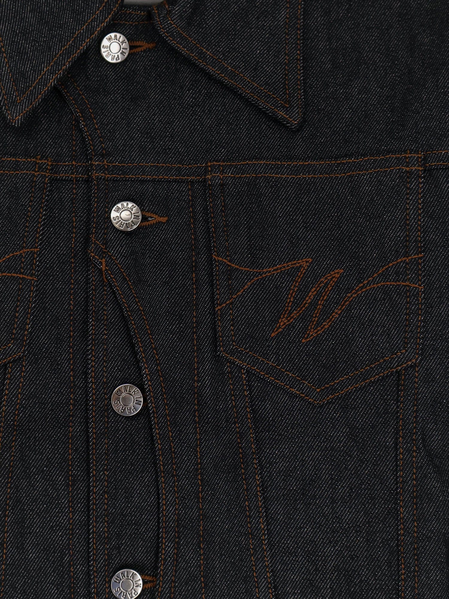 WALK IN PARIS Postman dark denim jacket