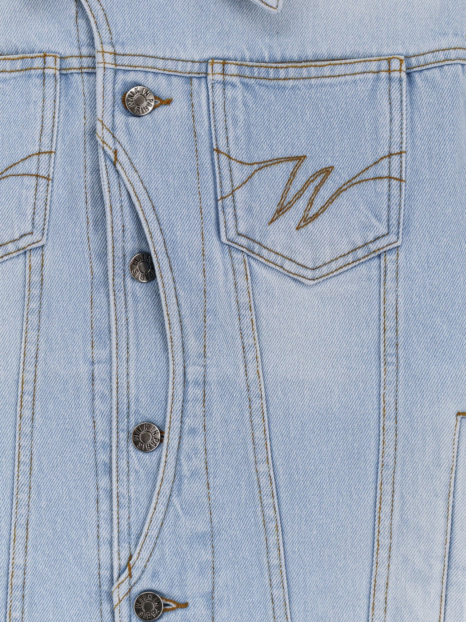 WALK IN PARIS Postman blue denim jacket