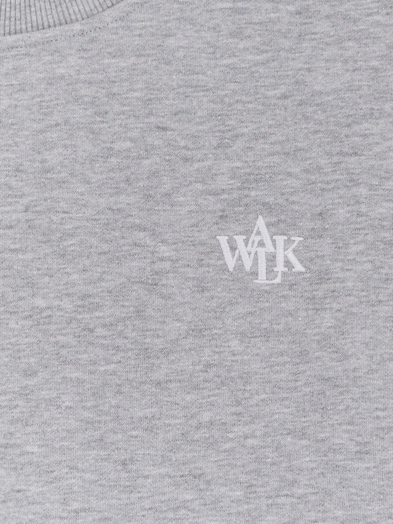 WALK IN PARIS Cotton sweatshirt with front embroidered logo