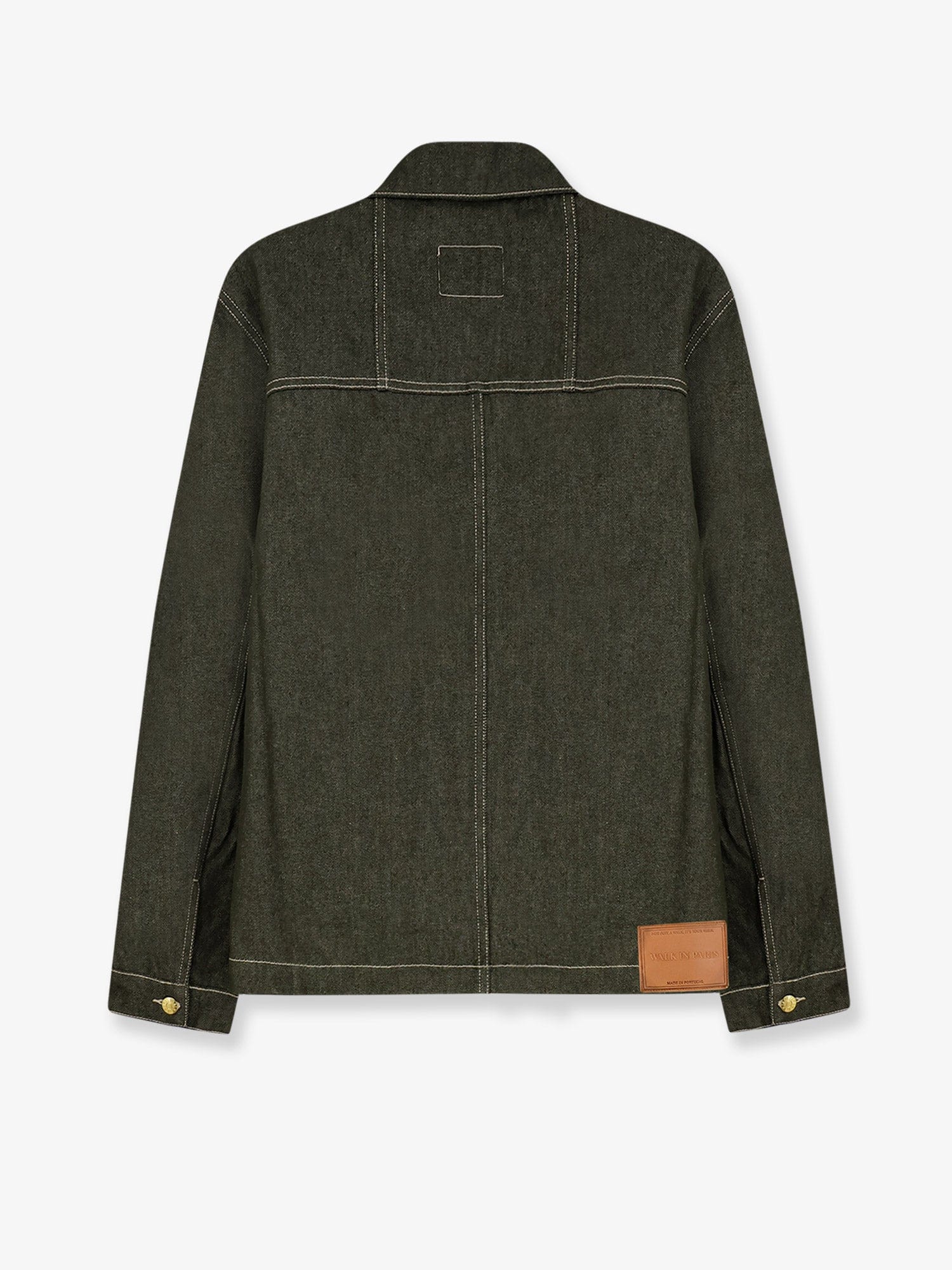 WALK IN PARIS Carpenter's green denim jacket