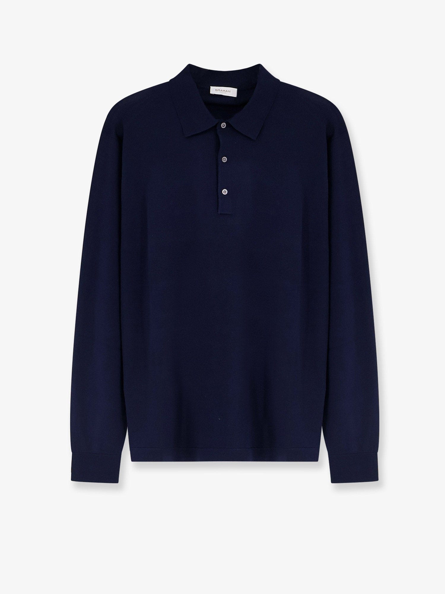 BRAMANI CASHMERE Cotton and silk blend polo shirt