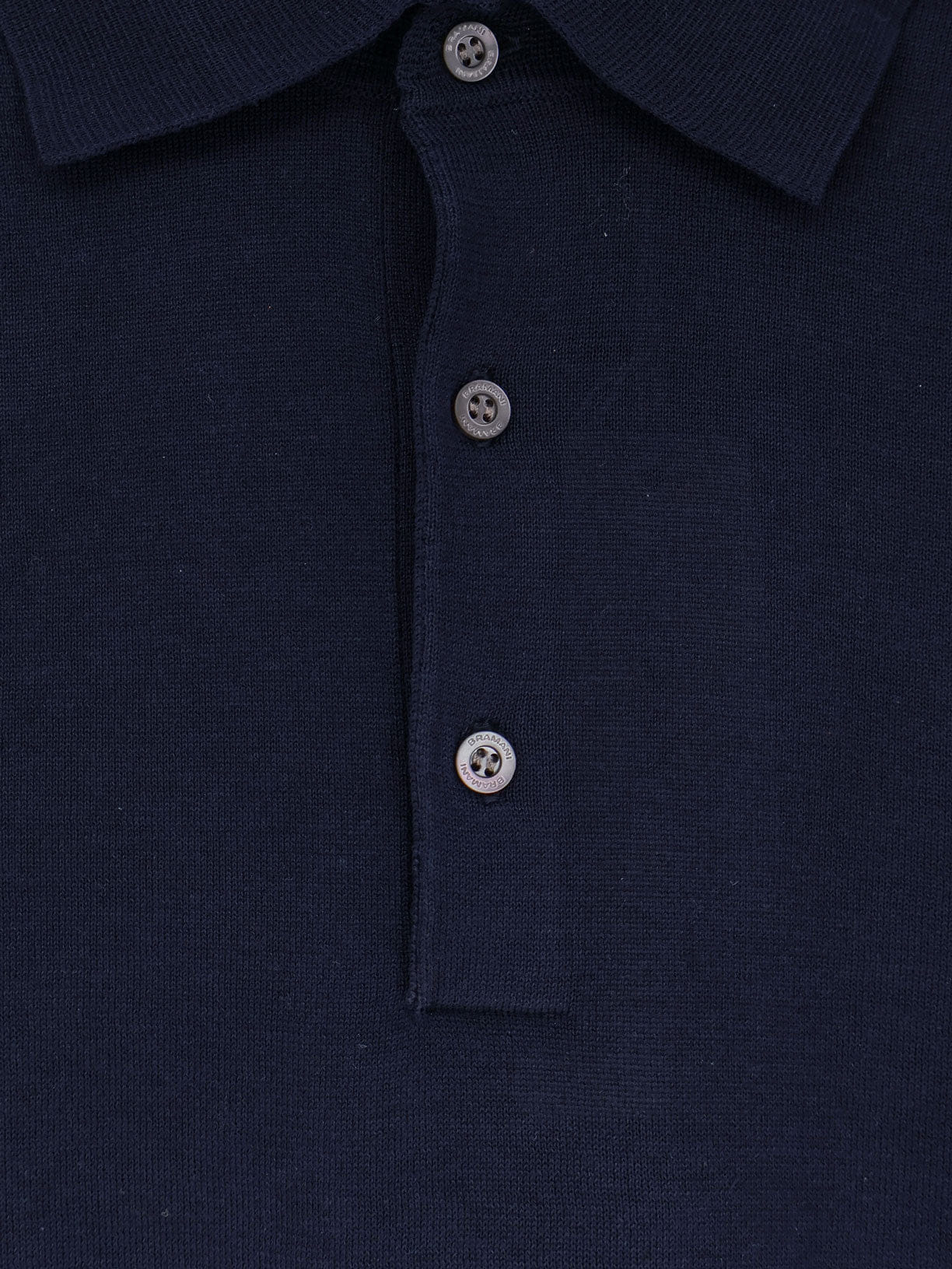 BRAMANI CASHMERE Cotton and silk blend polo shirt