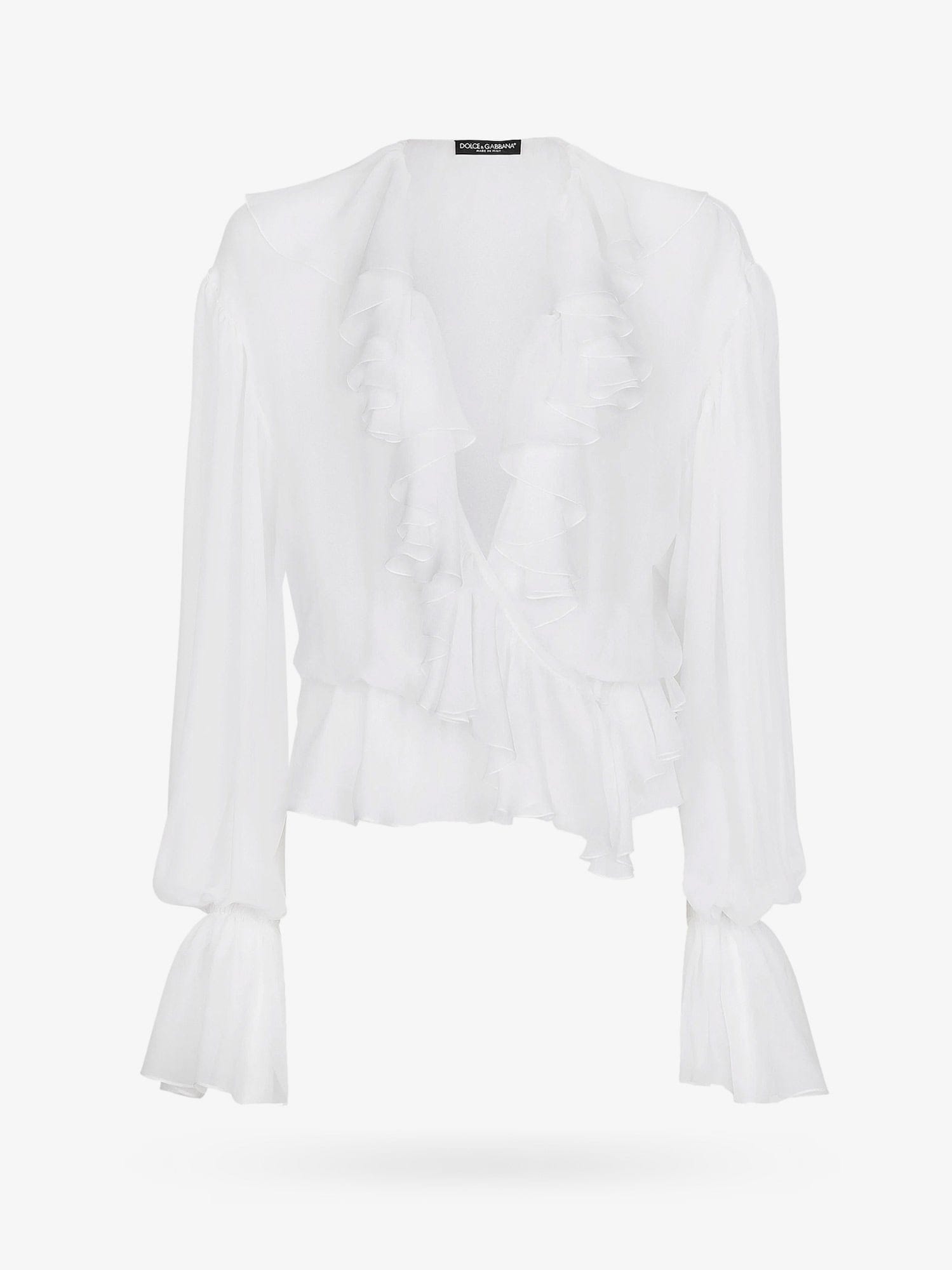Dolce & Gabbana Silk shirt with rouches