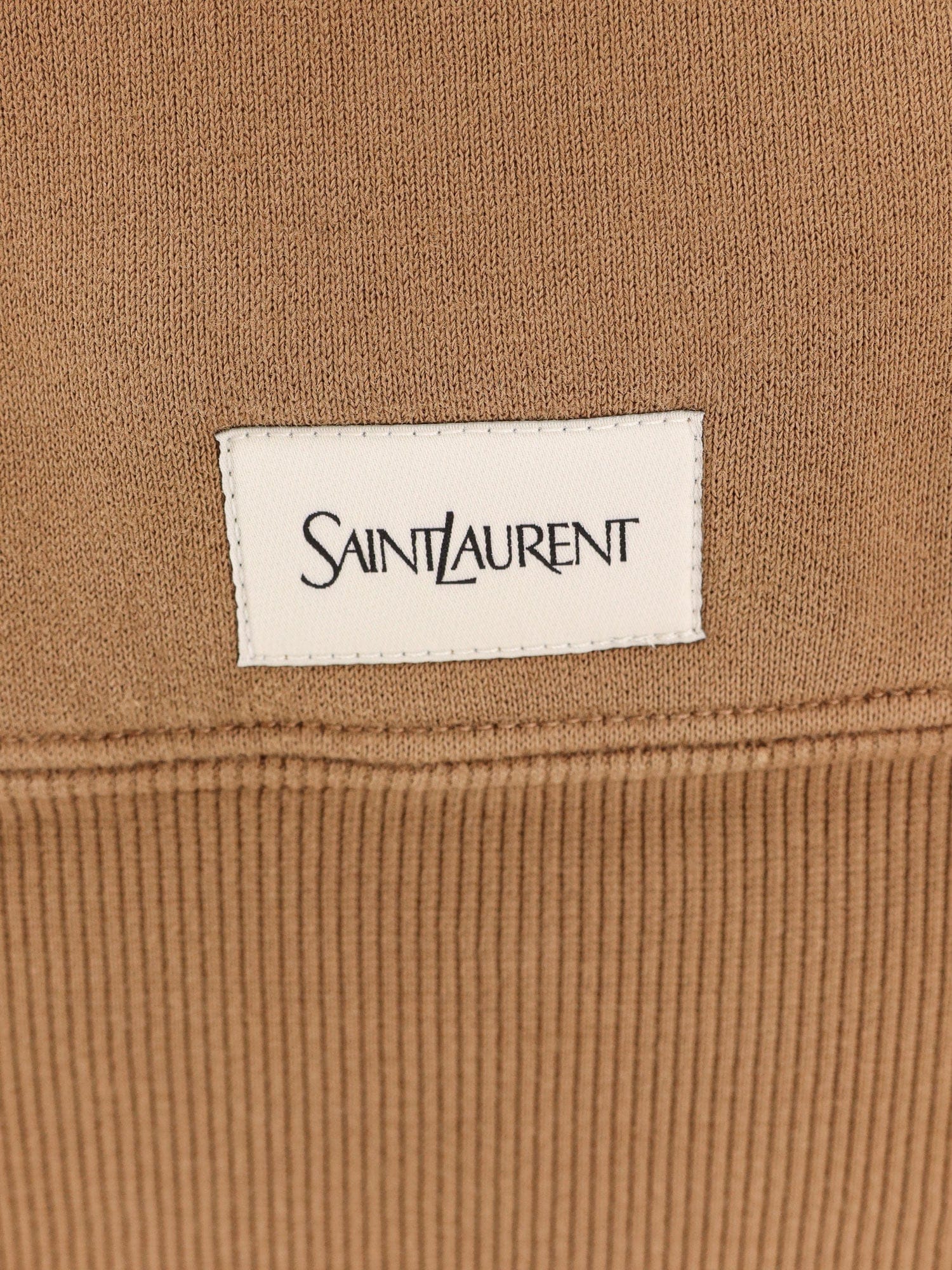 Saint Laurent Certified cotton sweatshirt with logoed label