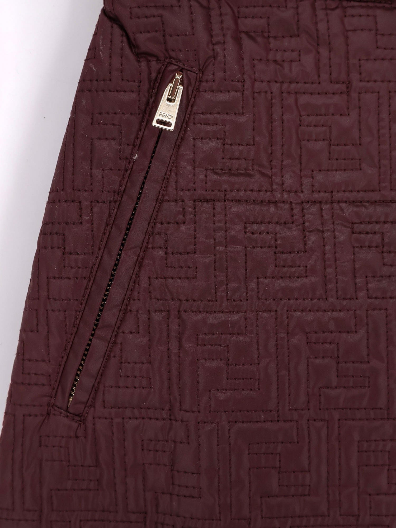 Fendi Quilted nylon mini skirt