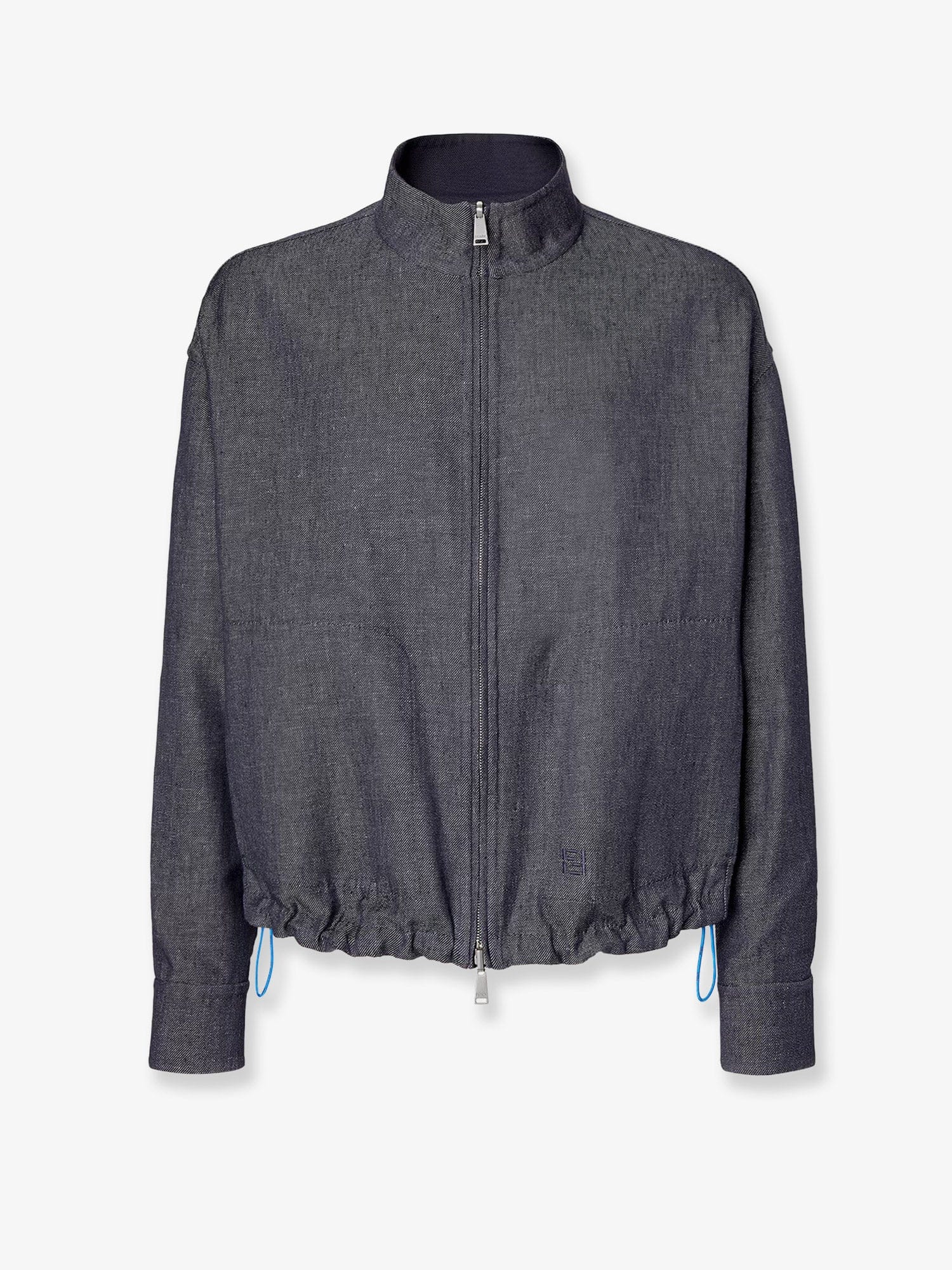 Fendi Reversible denim jacket with embroidered FF logo