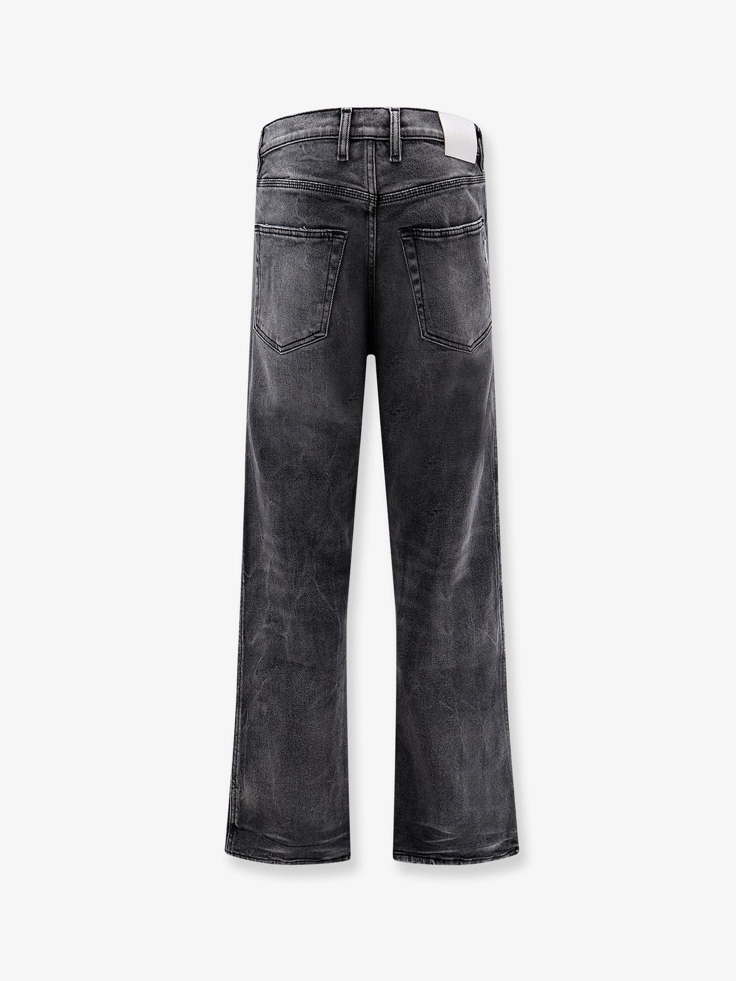 NUMERI 123456789 Denim trousers with back logo patch
