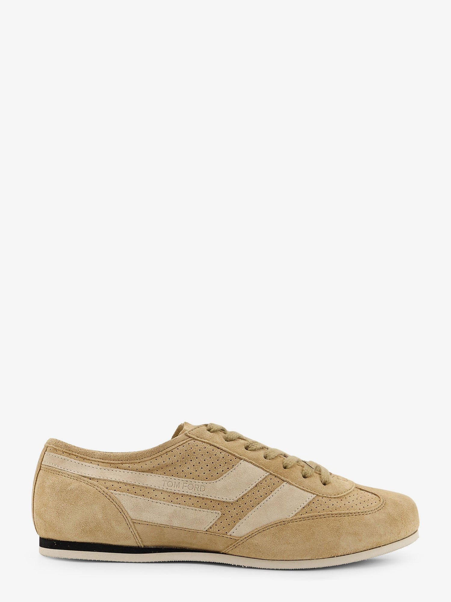 TOM FORD Brook suede sneakers with engraved logo on the side