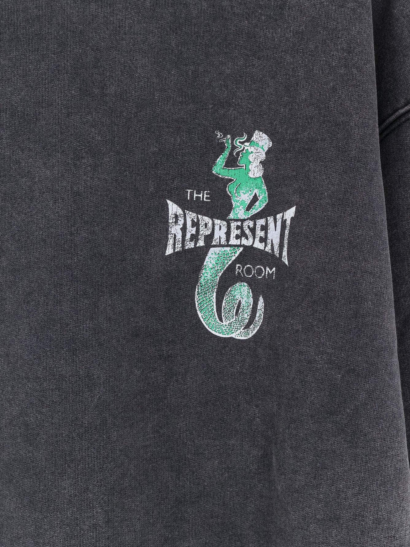 Represent Cotton sweatshirt with print on the front