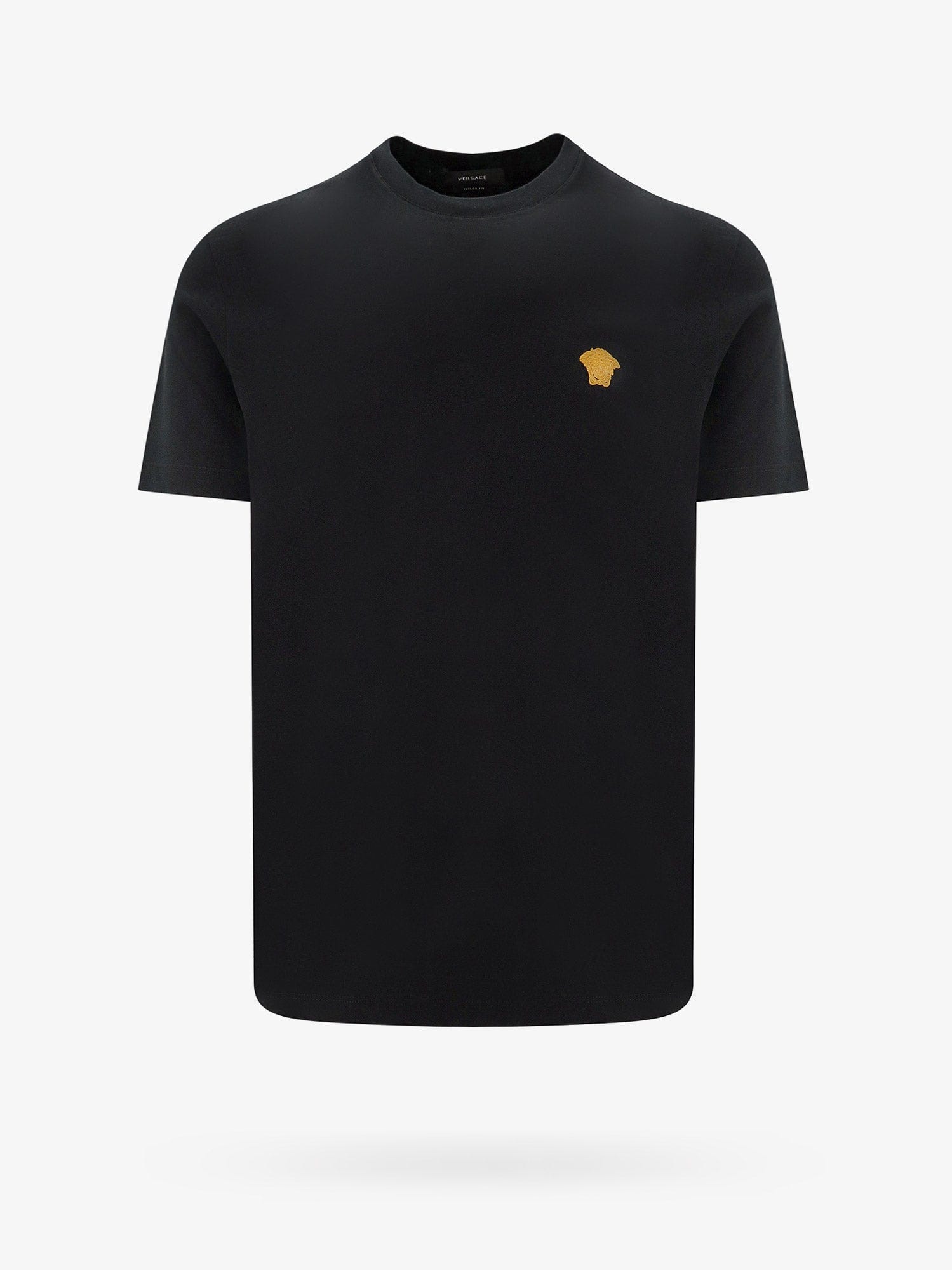 Versace Cotton t-shirt with embroidered logo on the front