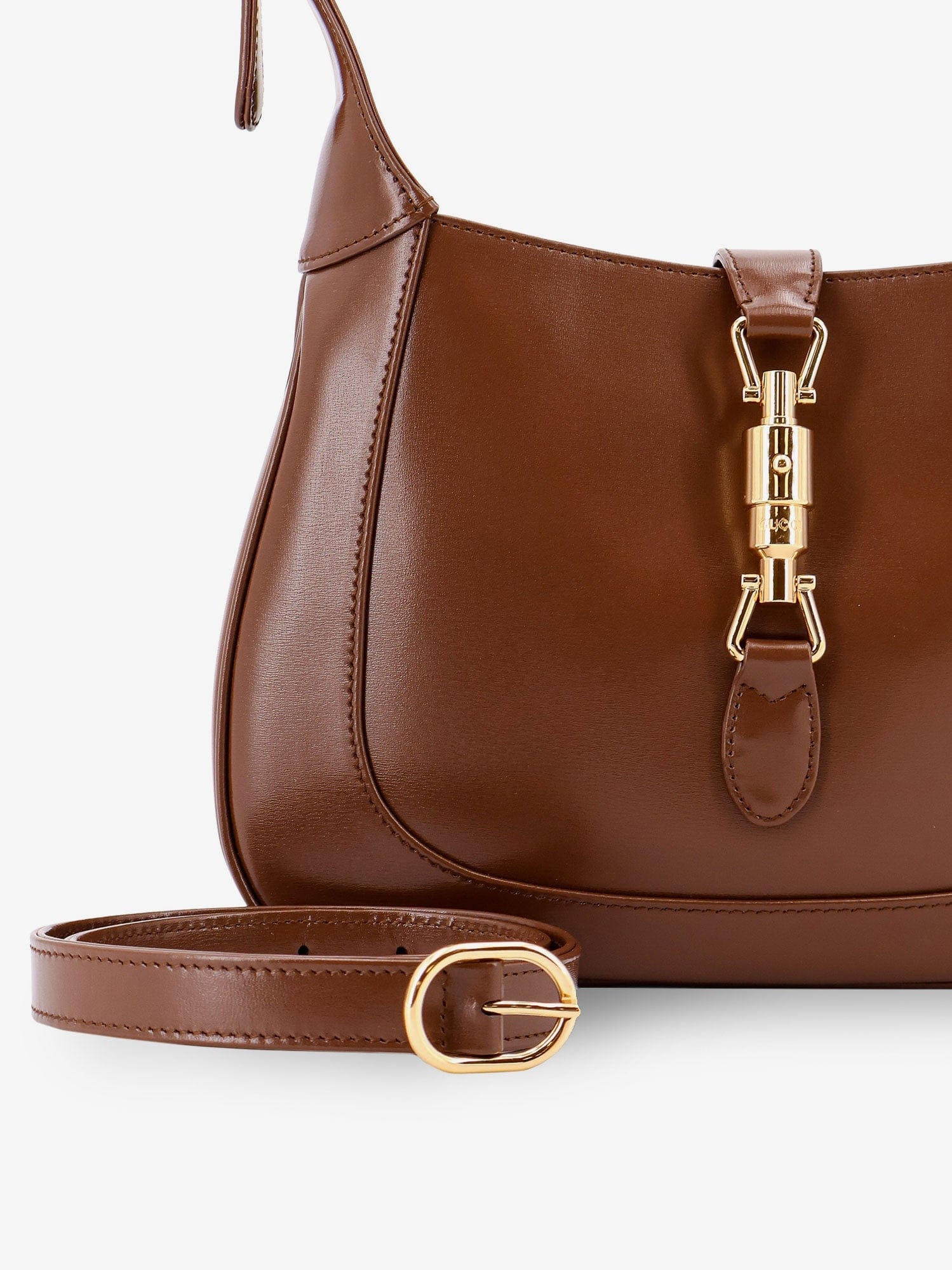 Gucci Leather shoulder bag with metal details
