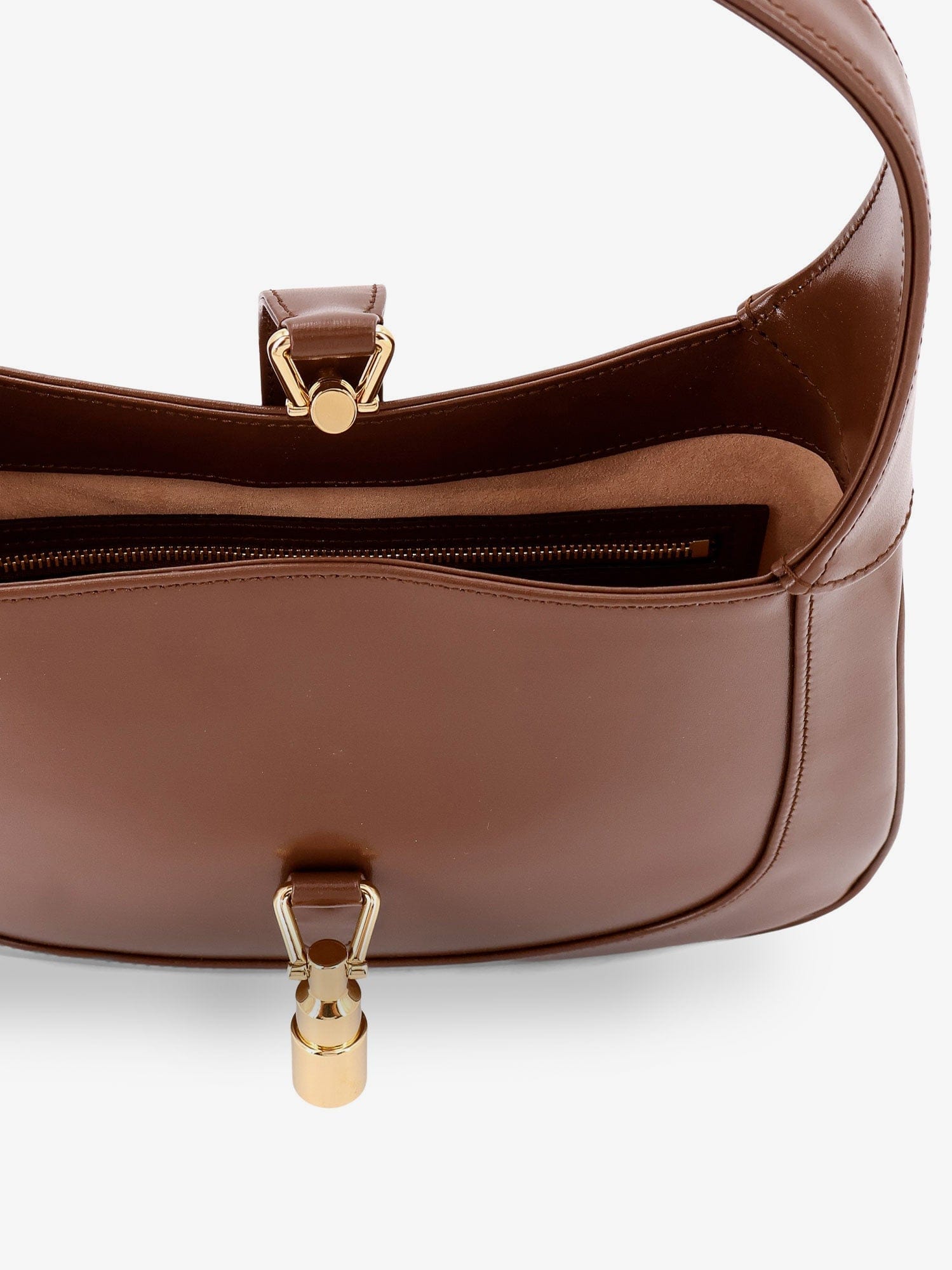 Gucci Leather shoulder bag with metal details