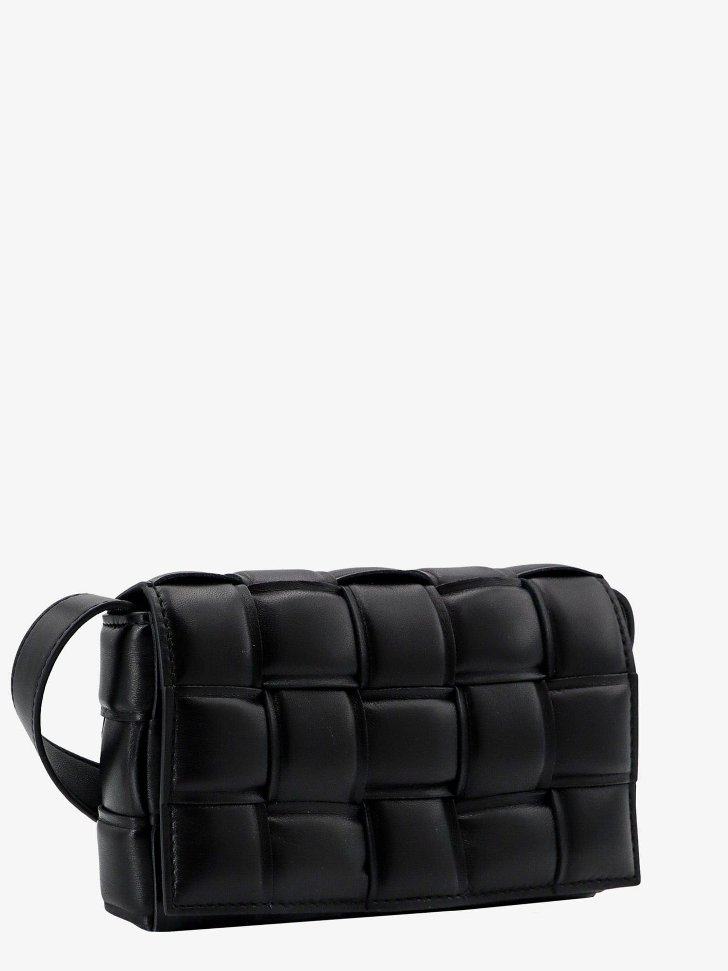 Bottega Veneta Padded leather shoulder bag with intrecciato motif