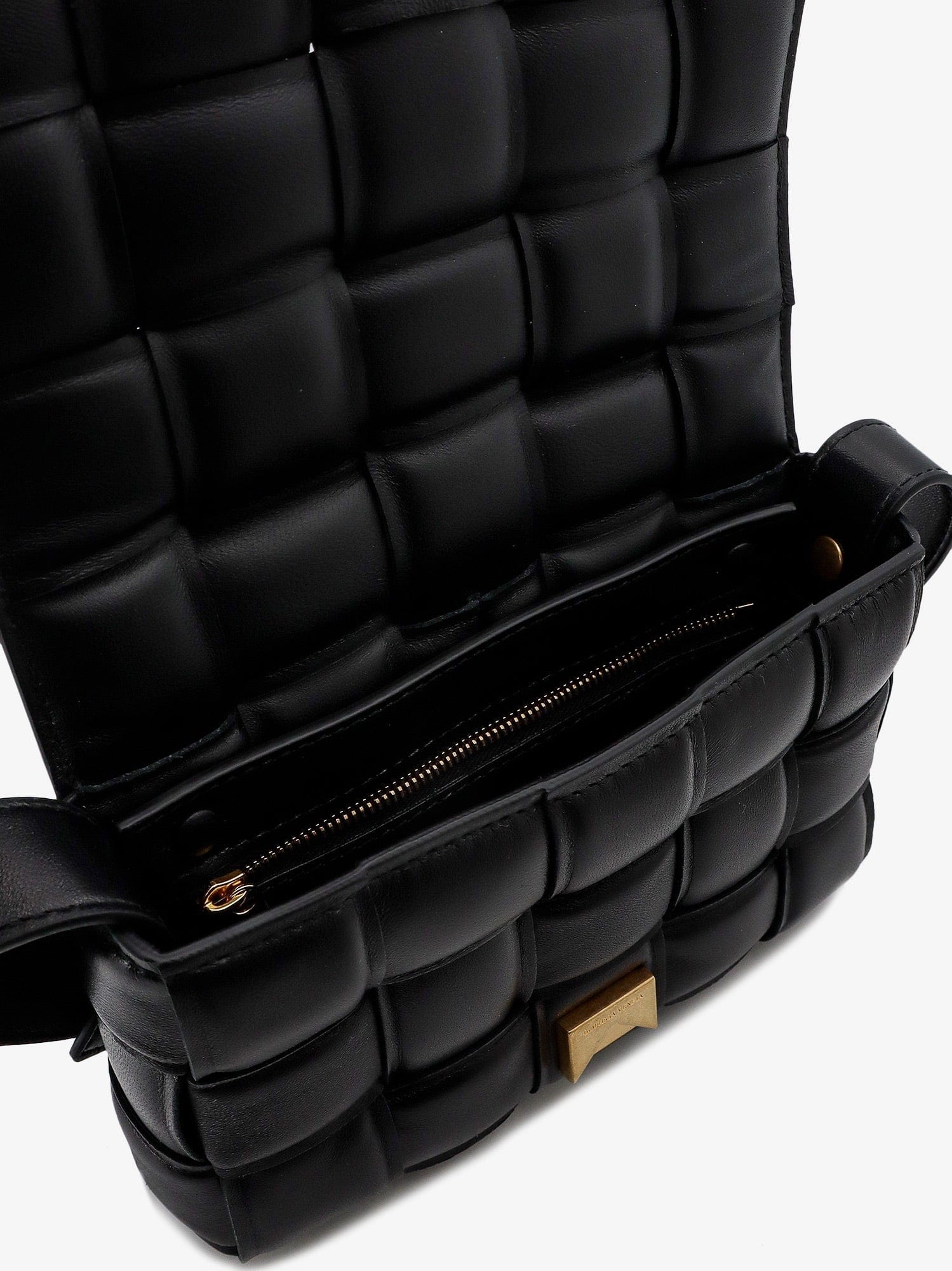 Bottega Veneta Padded leather shoulder bag with intrecciato motif