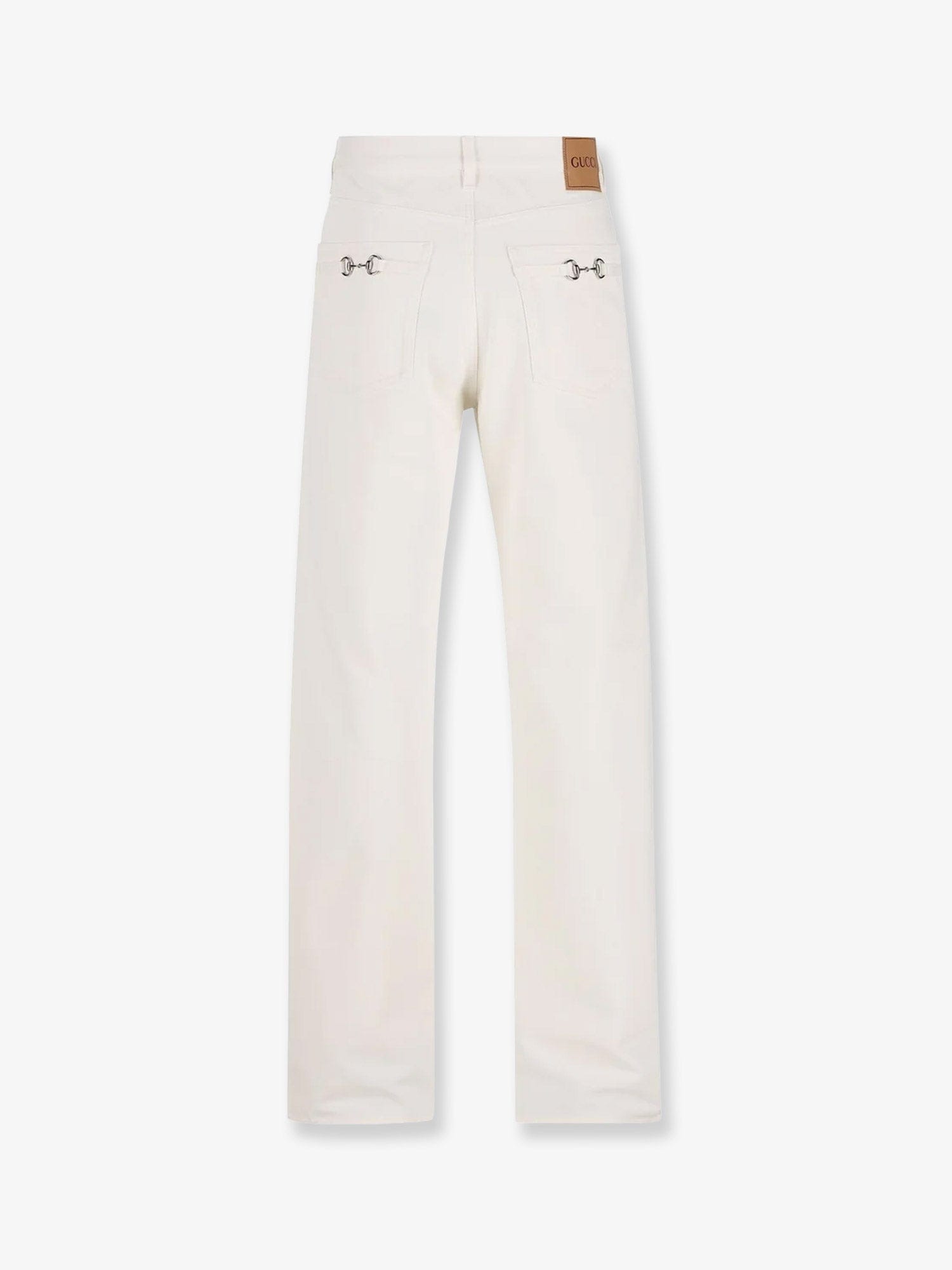 Gucci Denim trousers with metal Horsebit detail on the back