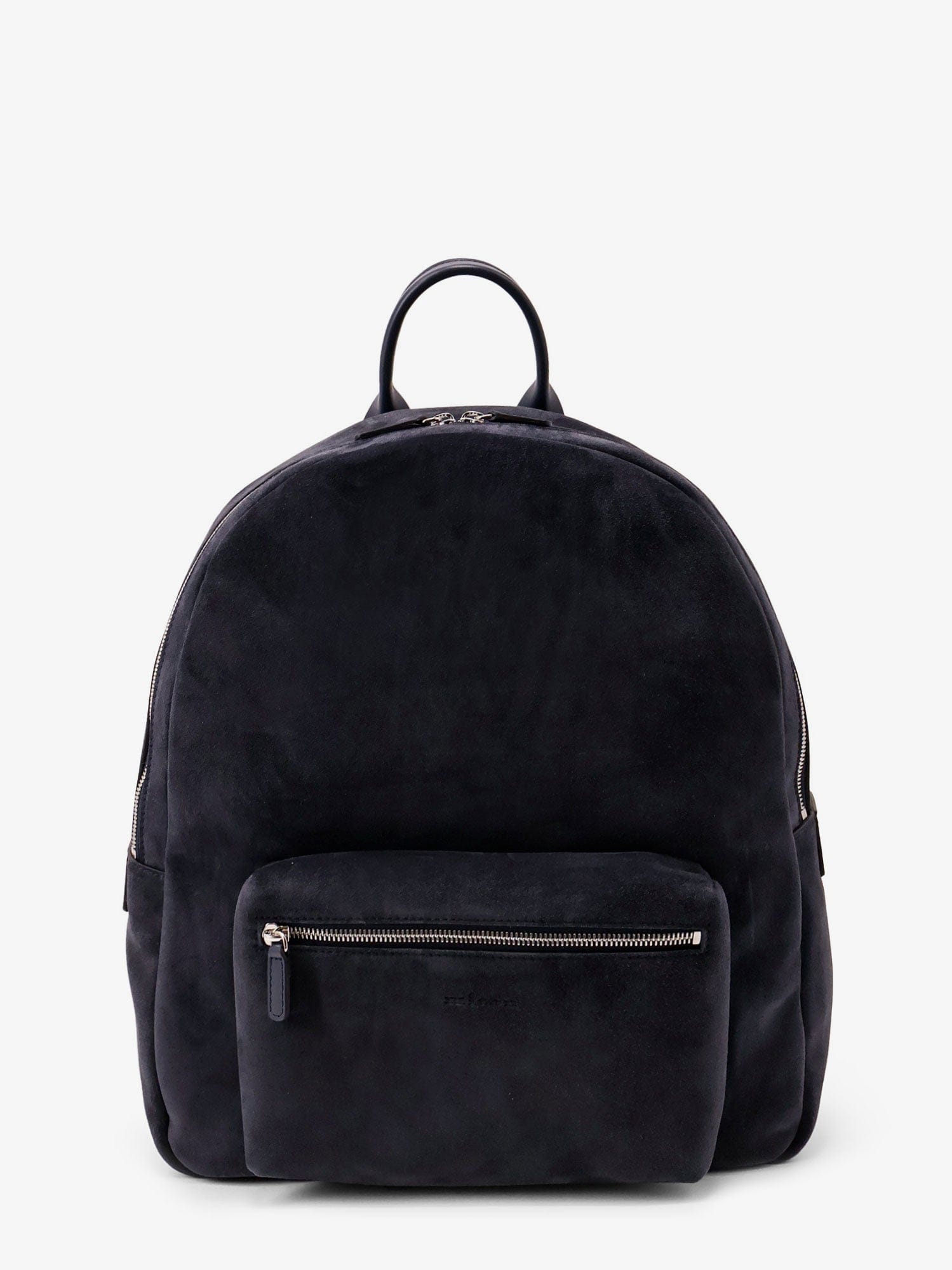 KITON CIRO PAONE Suede backpack with engraved logo