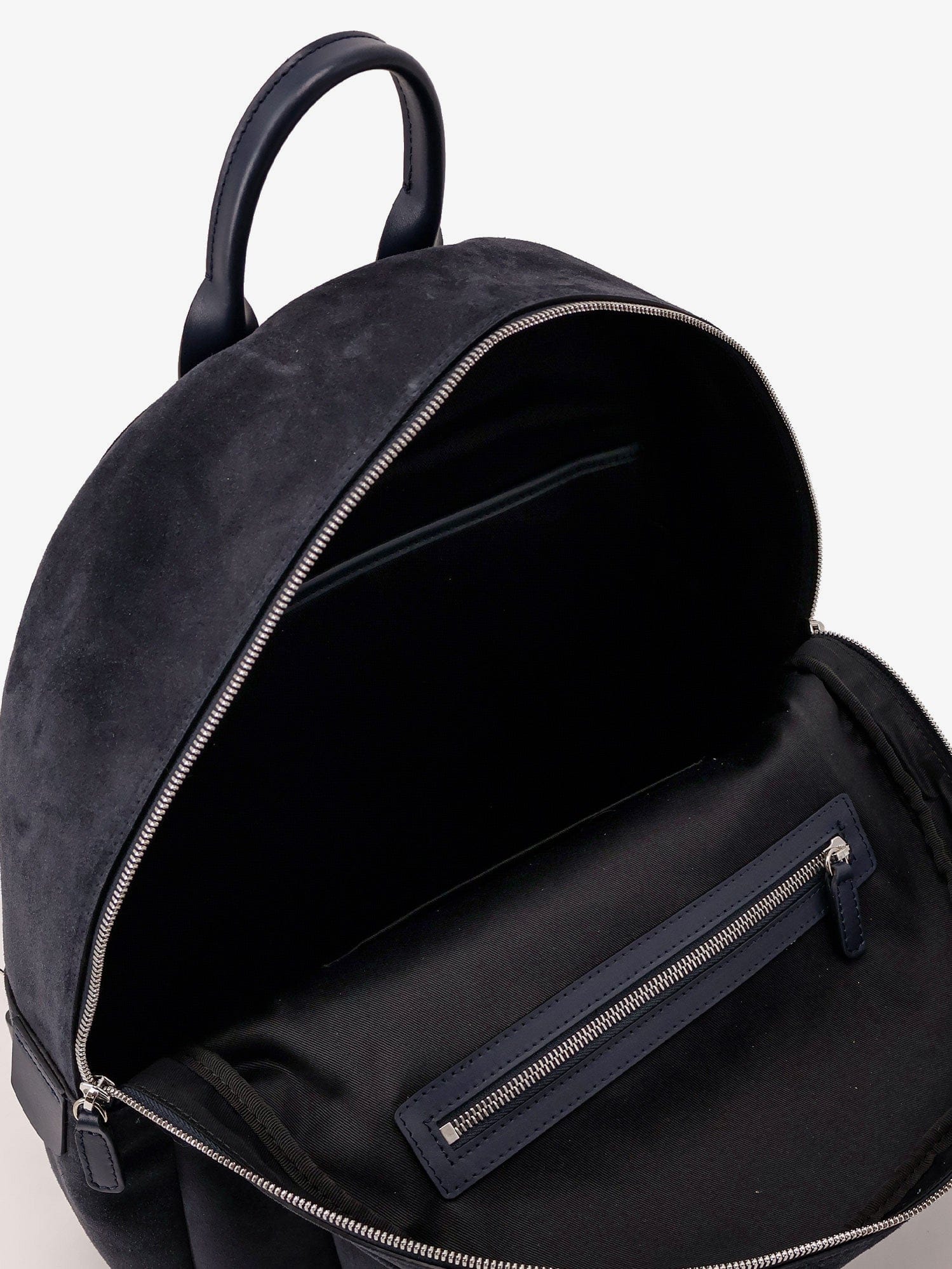 KITON CIRO PAONE Suede backpack with engraved logo