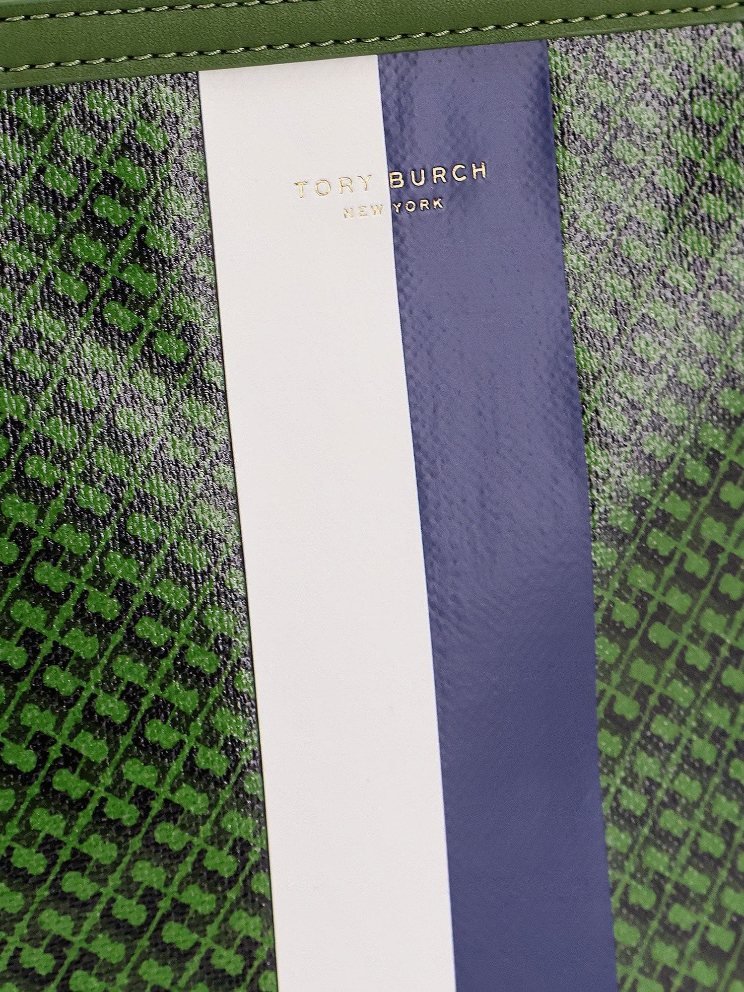 Tory Burch Coated canvas The Racer Tote shoulder bag with all-over logo