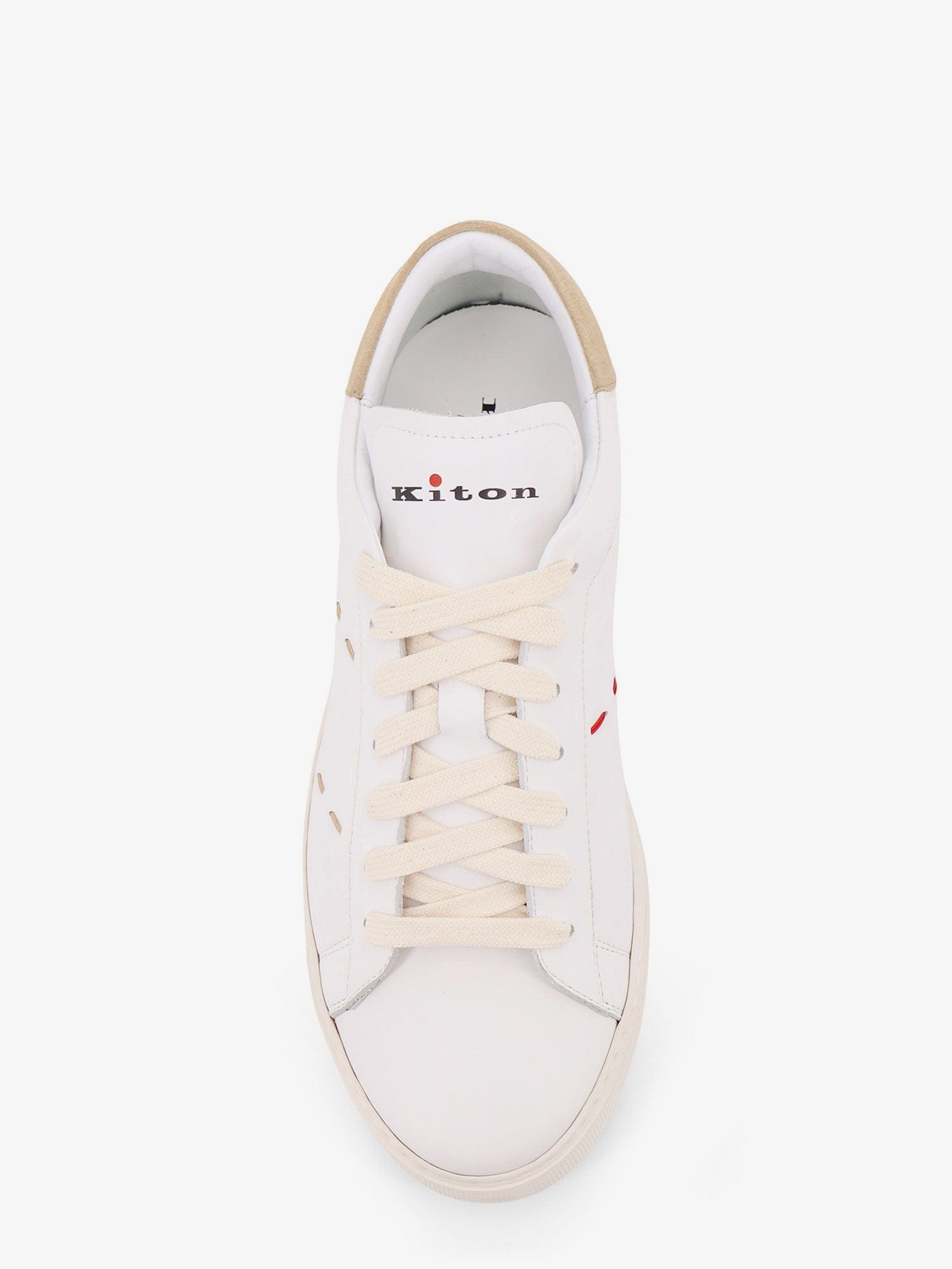 KITON CIRO PAONE Leather sneakers with iconic stitching