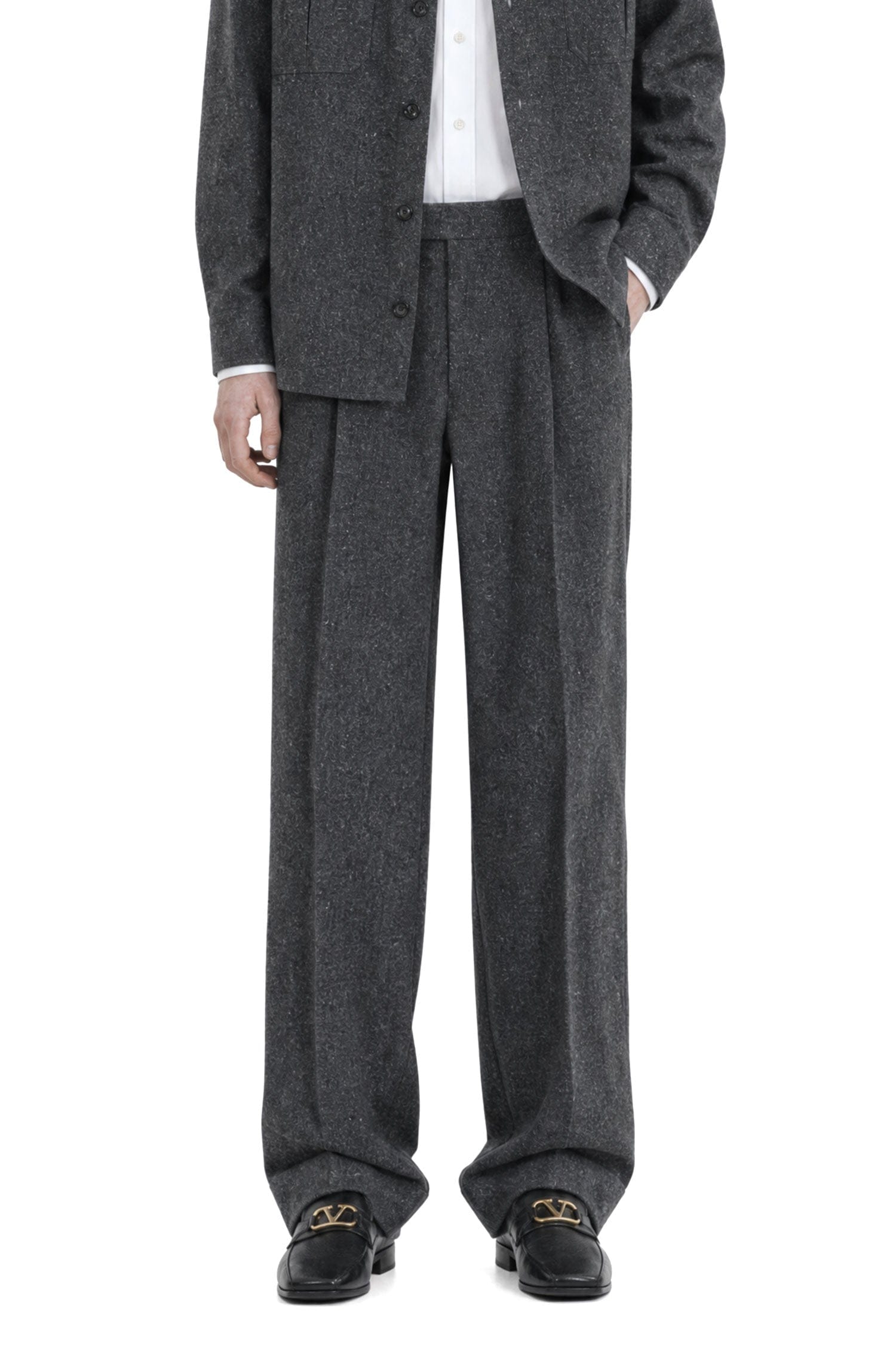 Valentino Boutonné Wool Trousers