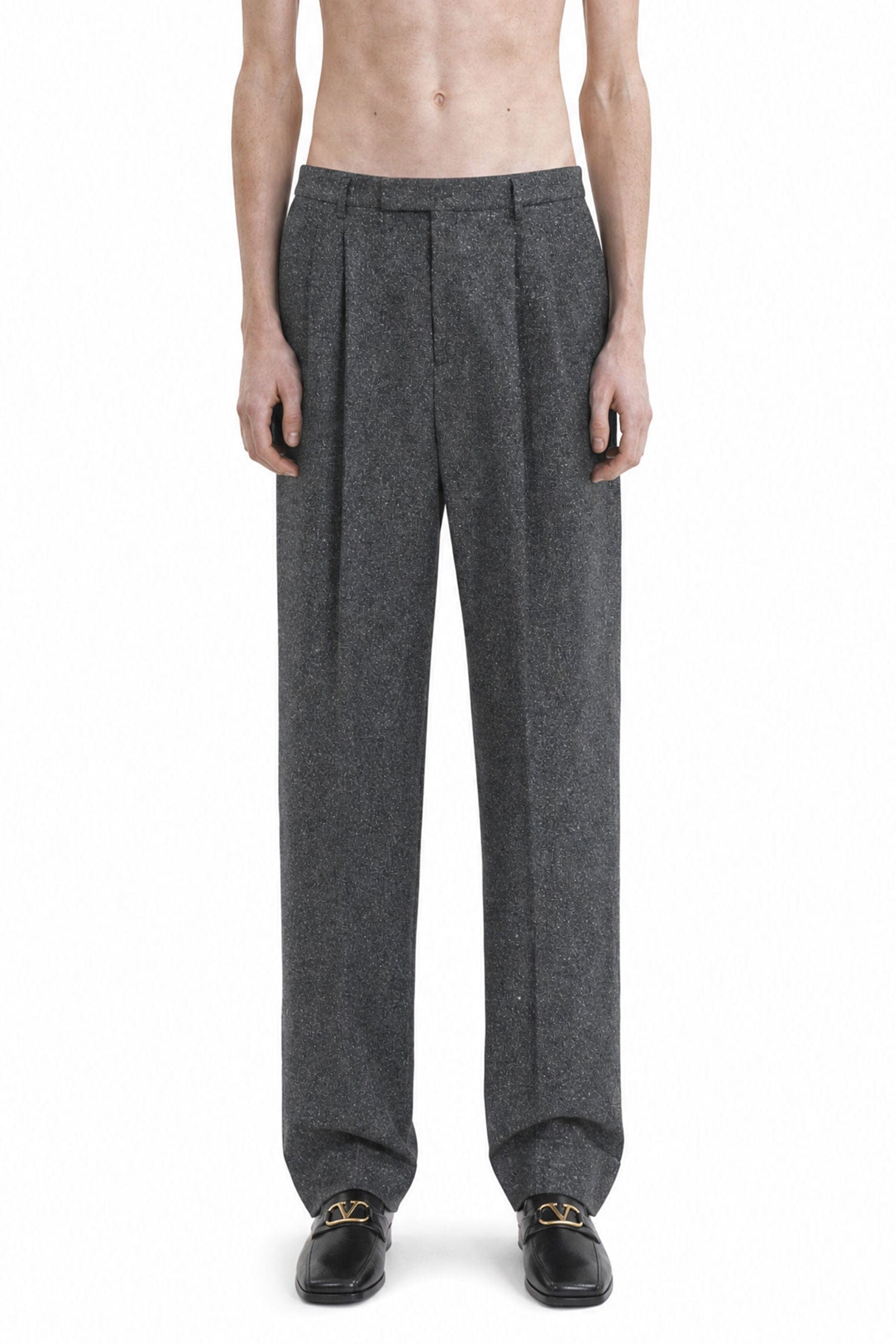 Valentino Boutonné Wool Trousers